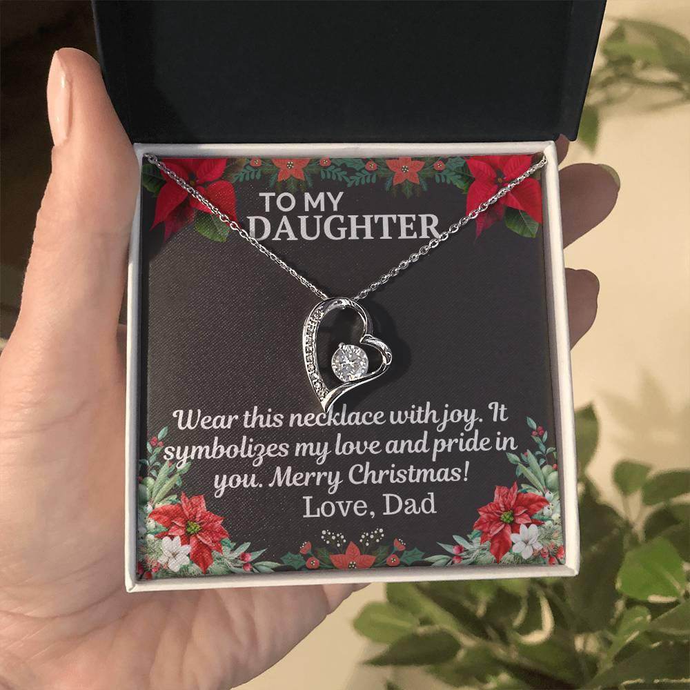 Gift To My daughter from Dad - Forever Love Necklace - Giftsmojo