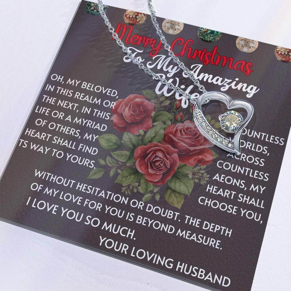 Custom Christmas Gift to Wife From Husband - Forever Love Necklace - Giftsmojo