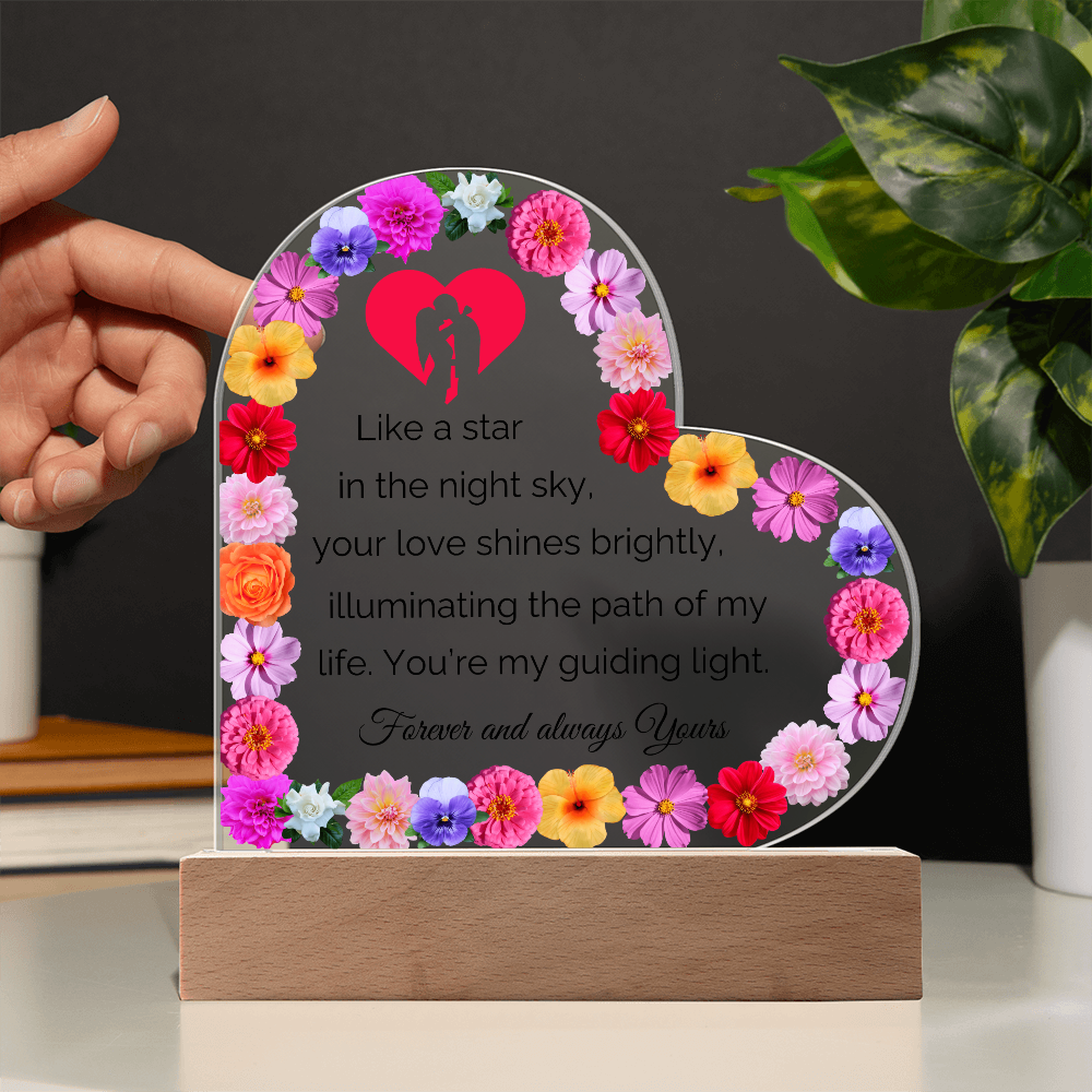 Valentine Heart Acrylic Plaque