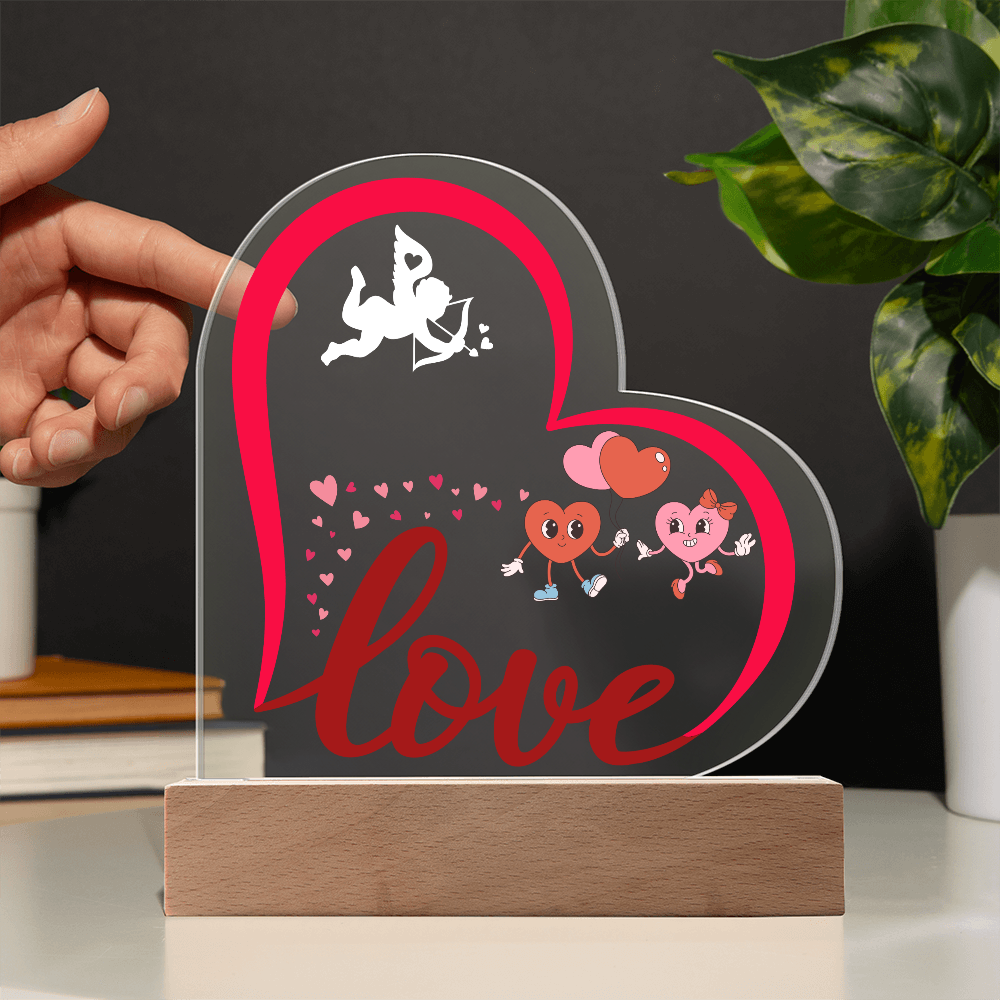 Love Heart Acrylic Plaque