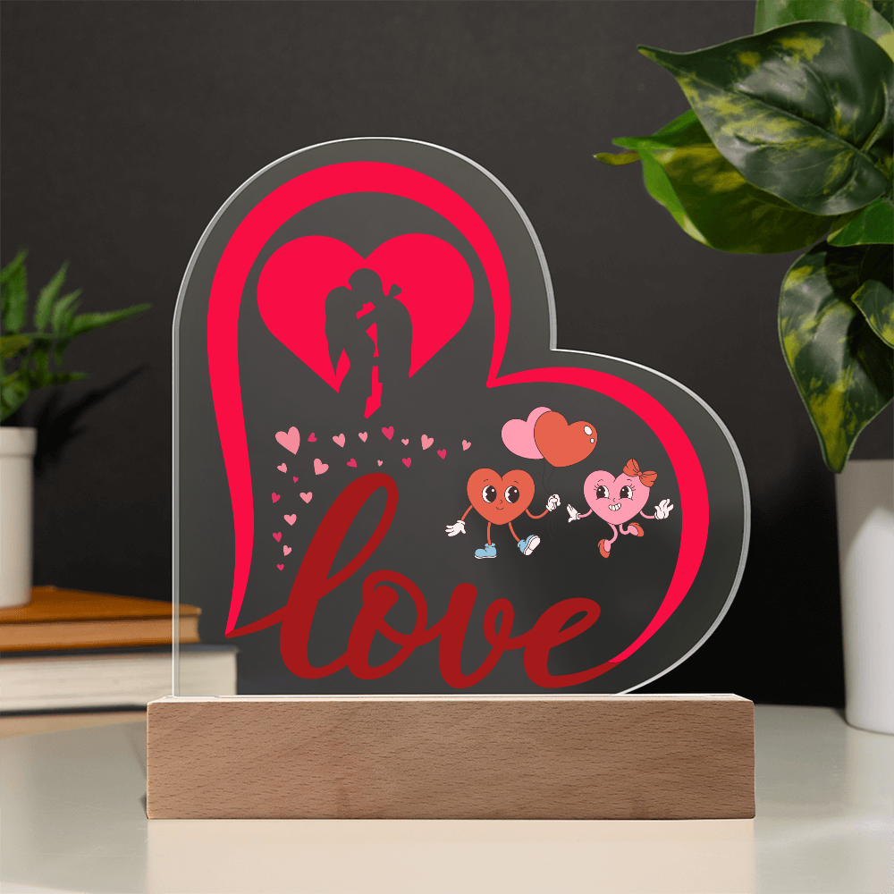 Love Heart Acrylic Plaque