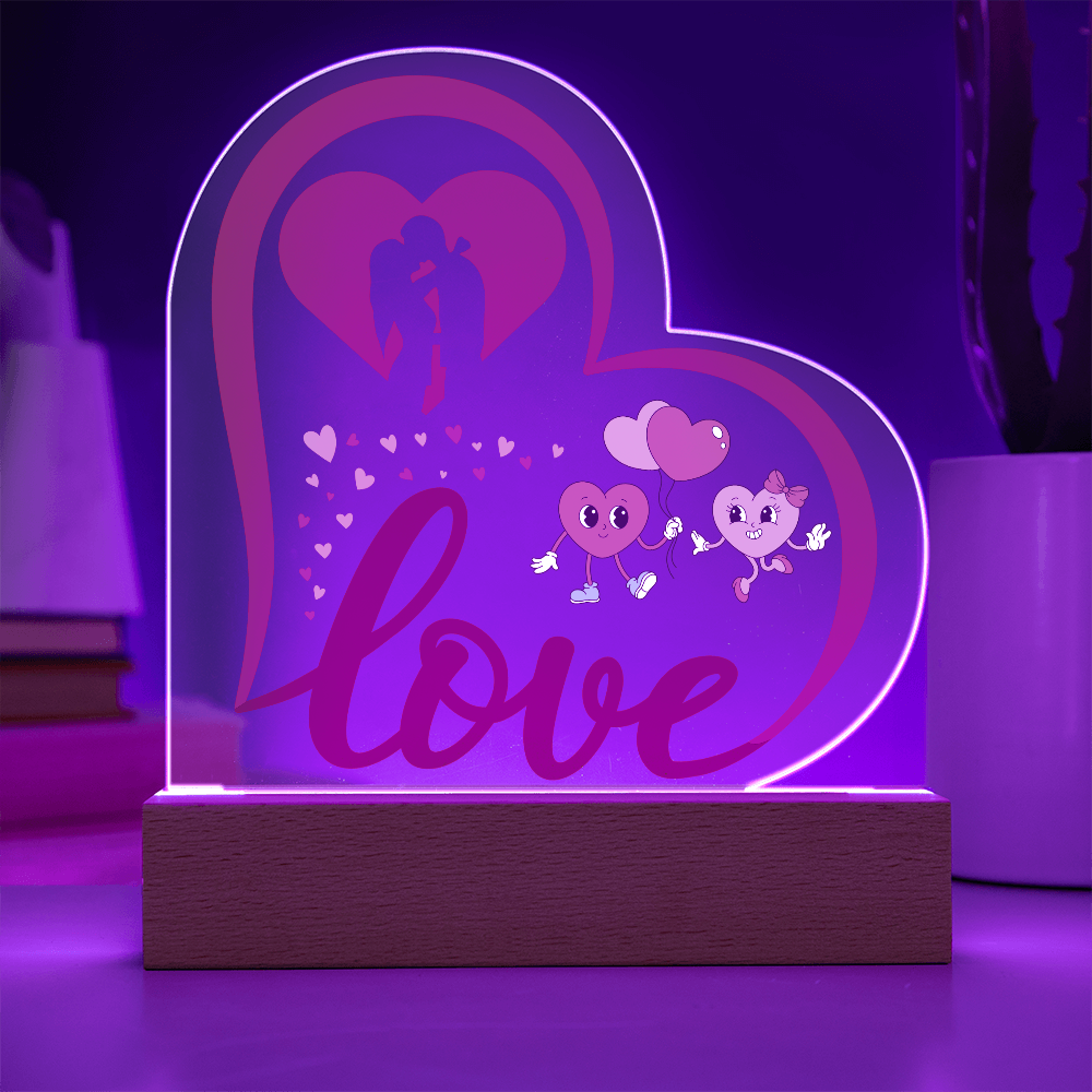 Love Heart Acrylic Plaque