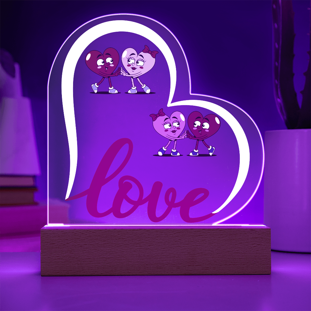Love Heart Acrylic Plaque