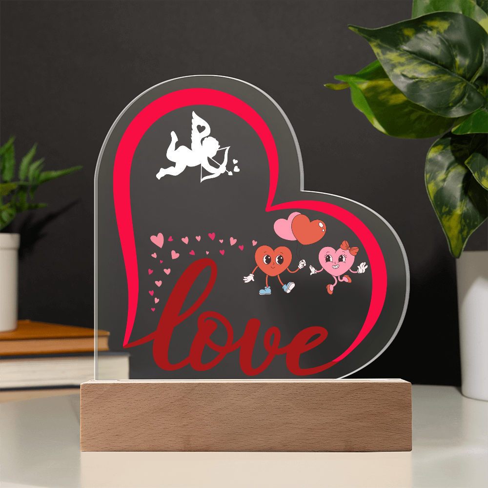 Love Heart Acrylic Plaque