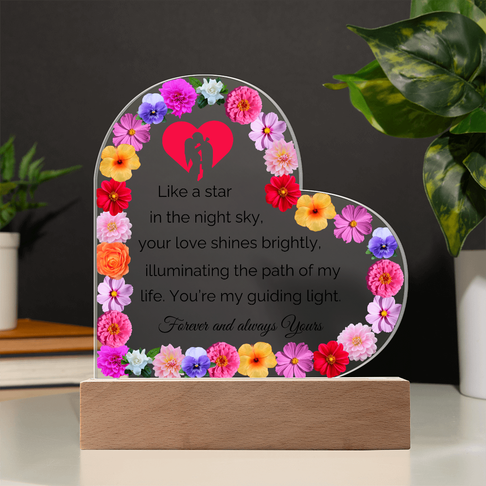 Valentine Heart Acrylic Plaque