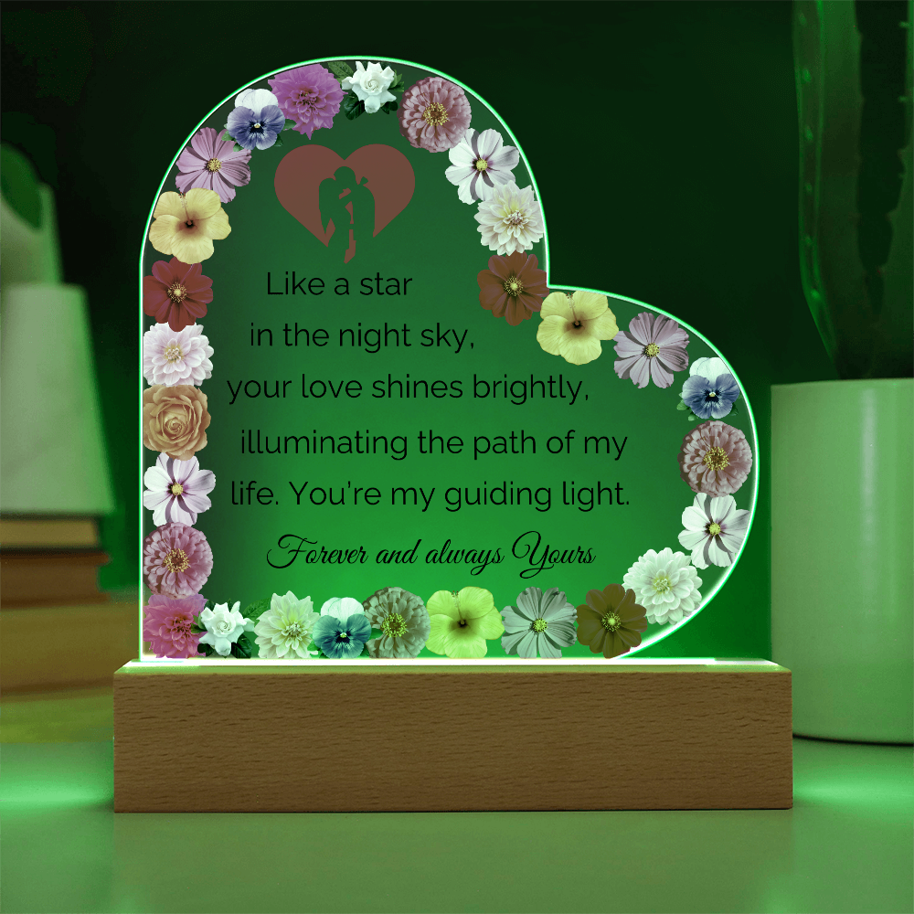 Valentine Heart Acrylic Plaque