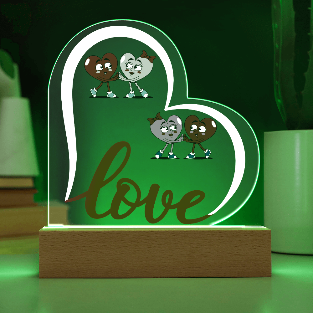 Love Heart Acrylic Plaque