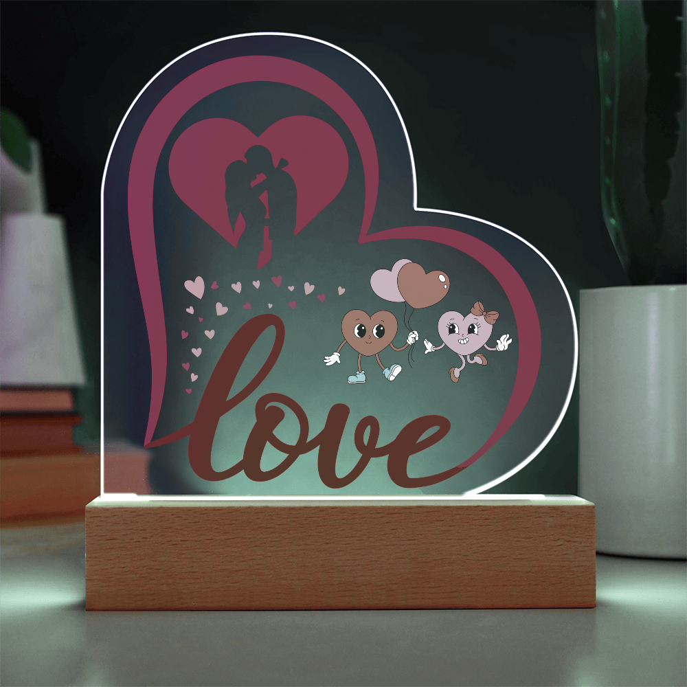 Love Heart Acrylic Plaque