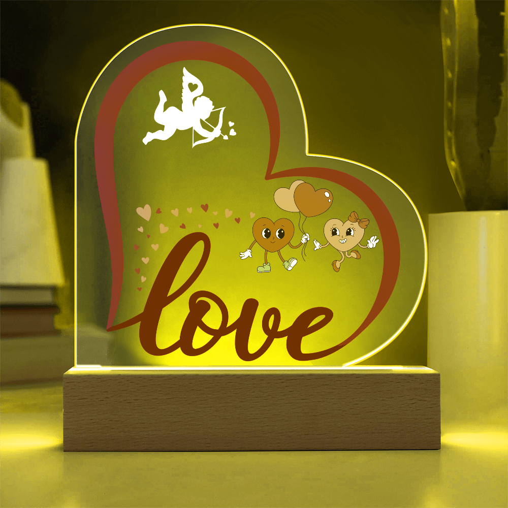 Love Heart Acrylic Plaque
