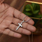 Gift To My Daughter from Mom - Stainless Cross Necklace - Giftsmojo
