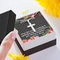Gift To My Daughter from Mom - Stainless Cross Necklace - Giftsmojo