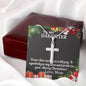 Gift To My Daughter from Mom - Stainless Cross Necklace - Giftsmojo