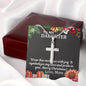 Gift To My Daughter from Mom - Stainless Steel Cross Necklace - Giftsmojo