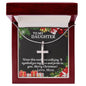 Gift To My Daughter from Mom - Stainless Cross Necklace - Giftsmojo