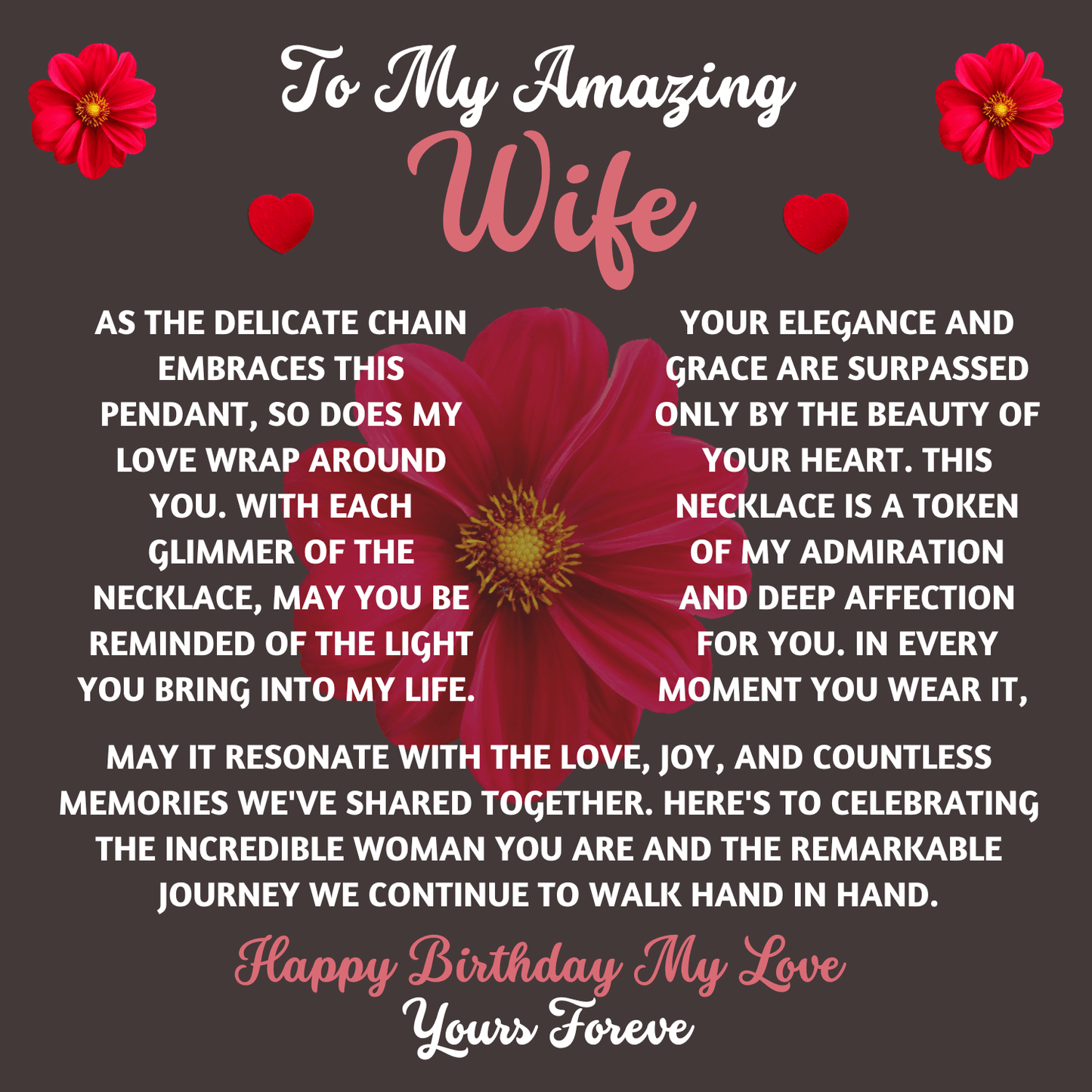 Custom Birthday Gift To Wife From Husband - Love Knot Necklace - Giftsmojo