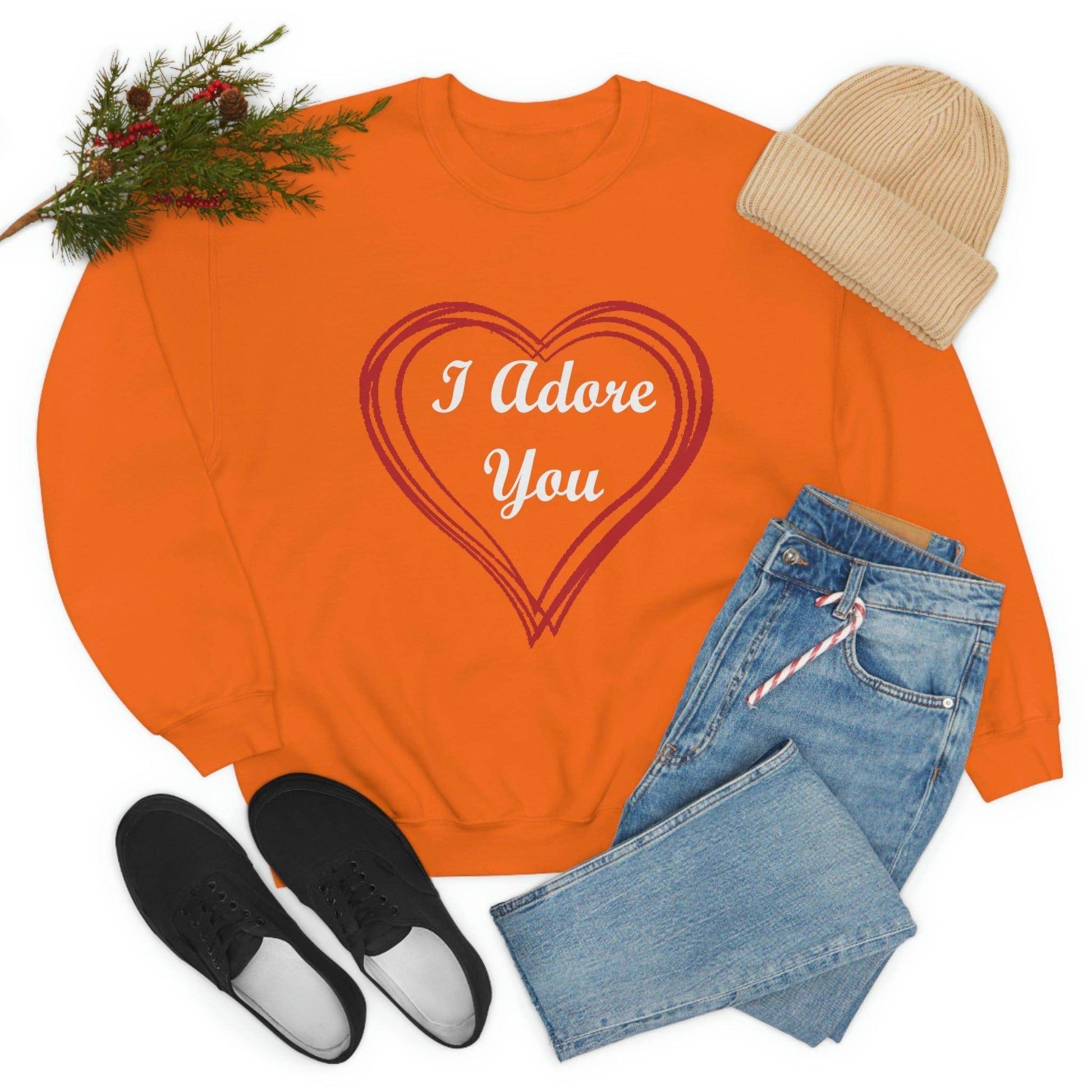 I Adore You Crewneck Sweatshirt - Giftsmojo