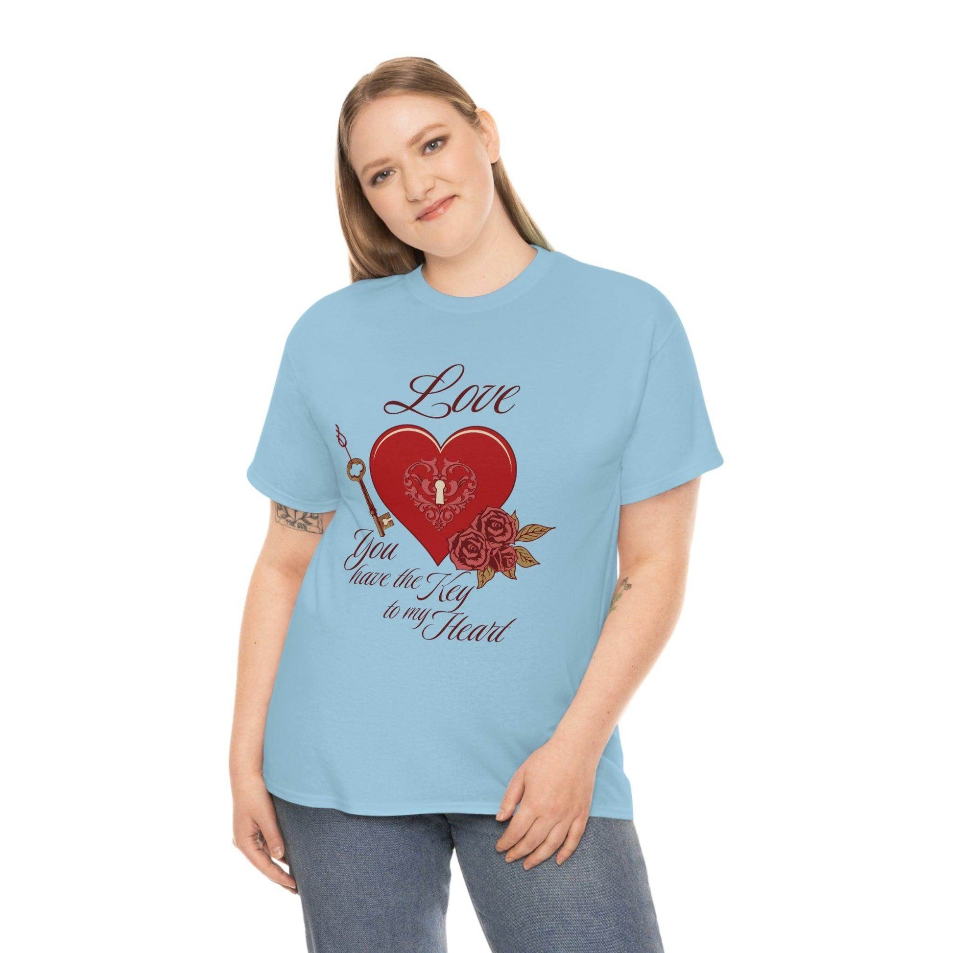 Love you have the keys to my heart Tee - Giftsmojo