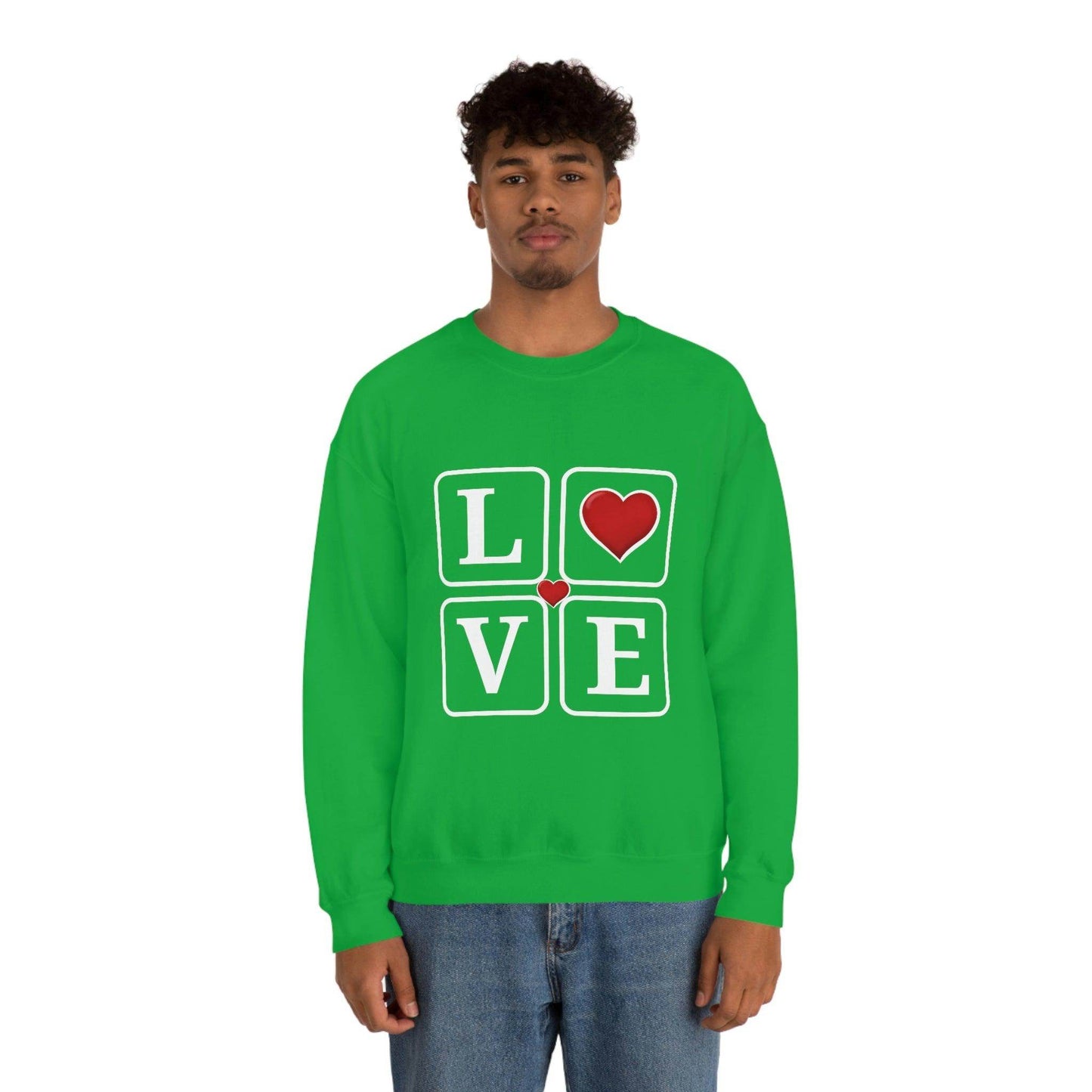 Love square Hearts Sweatshirt - Giftsmojo