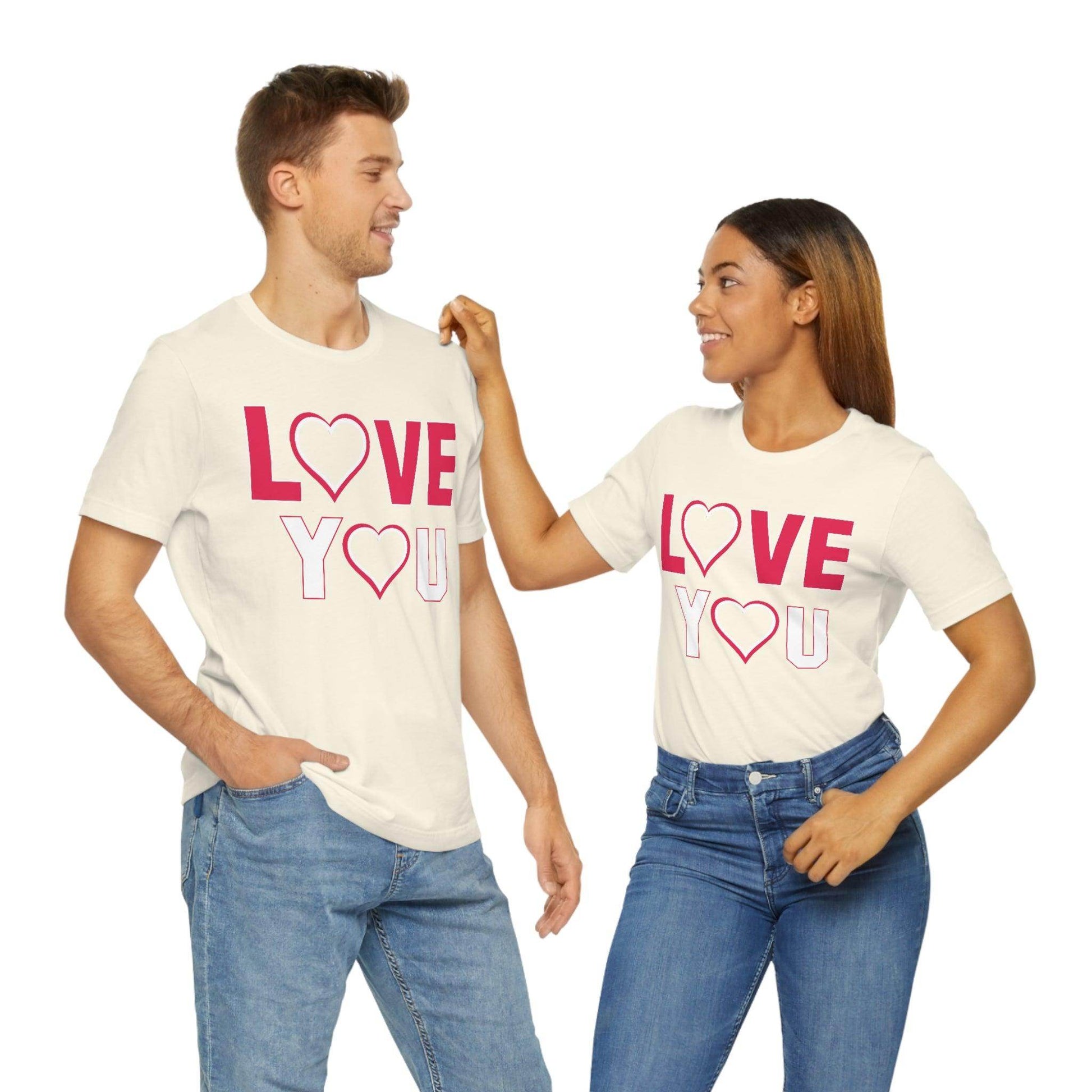 love you heart Tee - Giftsmojo
