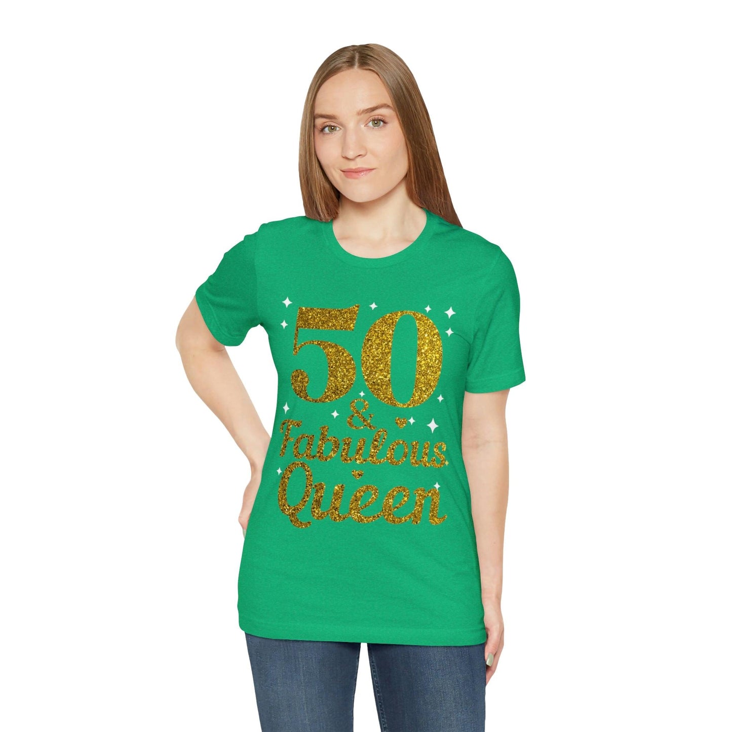 Funny 50th birthday shirt, 50th birthday Tshirt, 50 and fabulous Queen, birthday queen shirt, Gift for 50th birthday, Vintage shirt, birthday gift, birthday girl shirt, mom’s birthday gift, mom gift, wife gift, - Giftsmojo