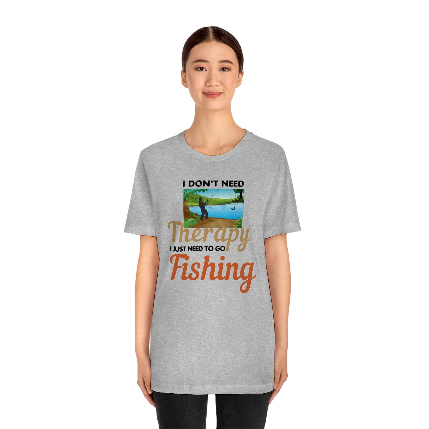 Fishing T-shirt dad shirt dad gift outdoor lover gift - fishing gift nature lover shirt I don't need therapy I just need to go Fishing shirt - Giftsmojo