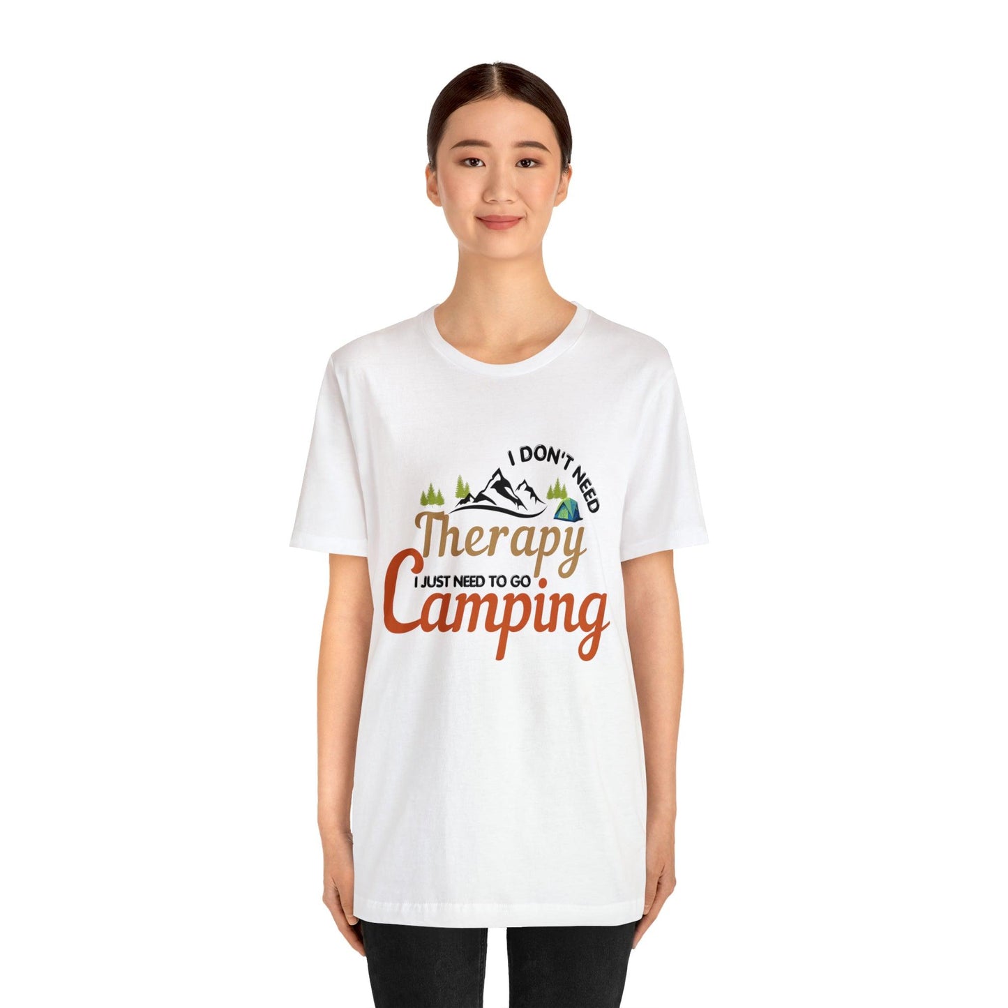 I don't need therapy I just need to go camping, camping shirt, dad shirt, dad gift, gift for outdoor lover, fishing gift nature lover shirt