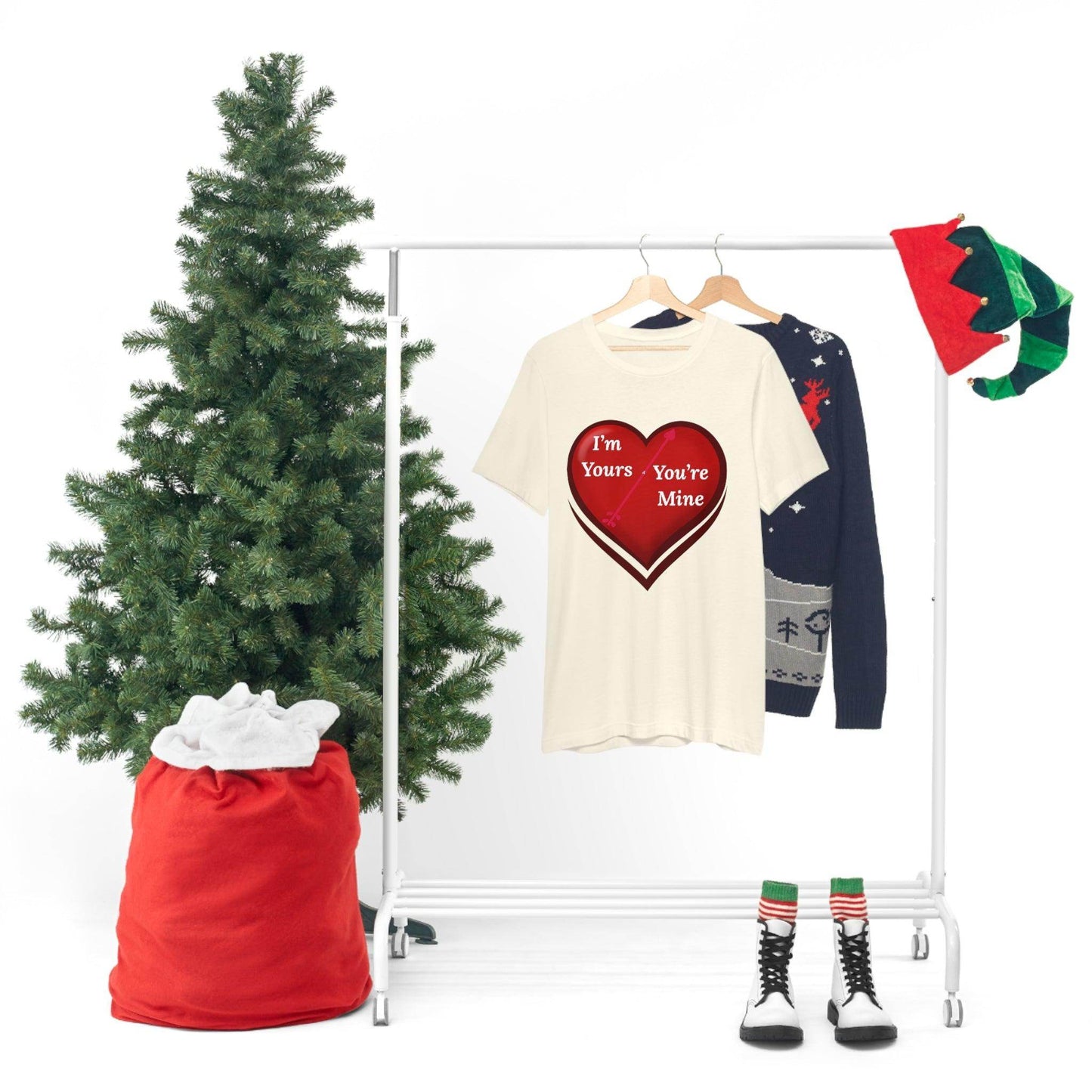 I'm Yours and You're Mine Heart Tee - Giftsmojo