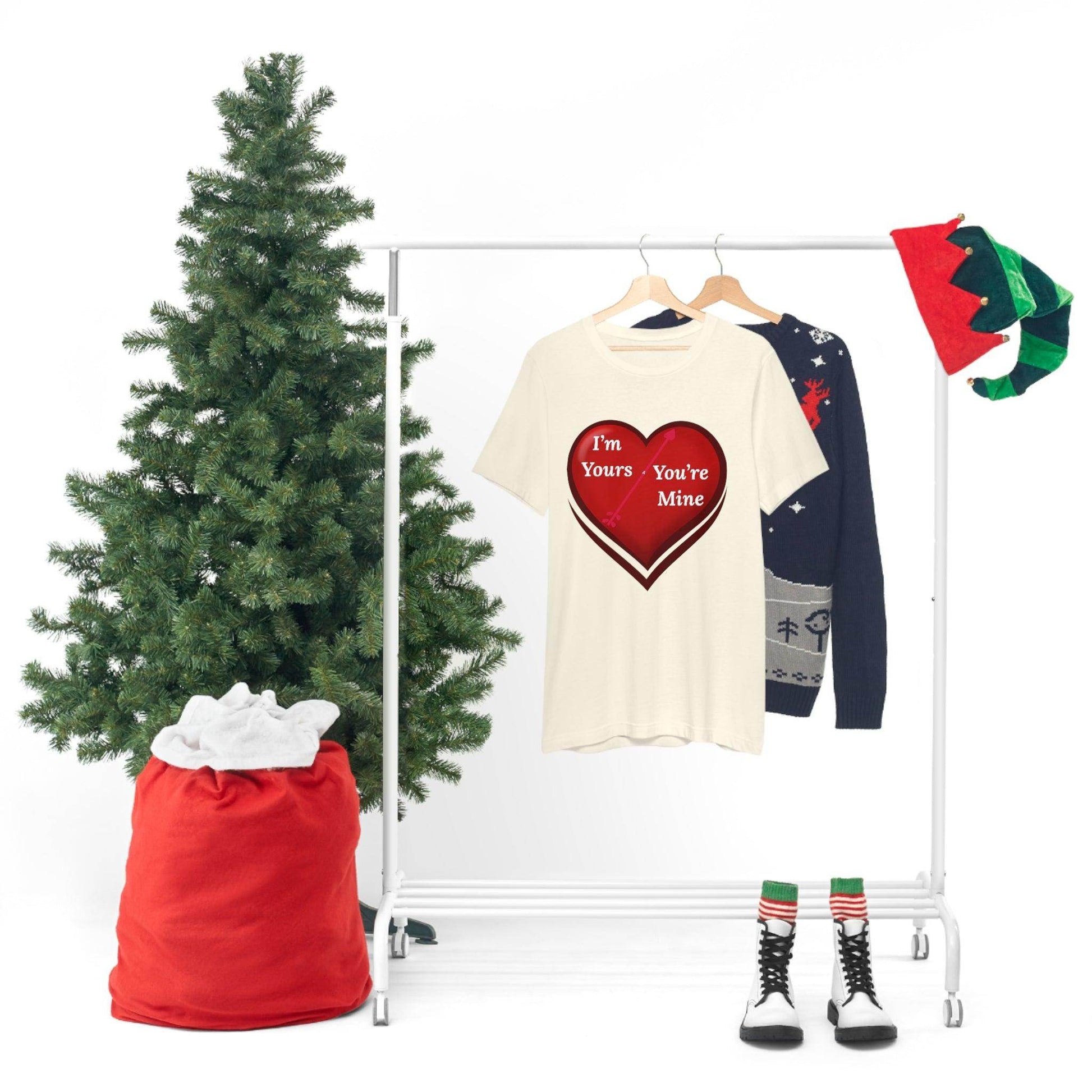I'm Yours and You're Mine Heart Tee - Giftsmojo