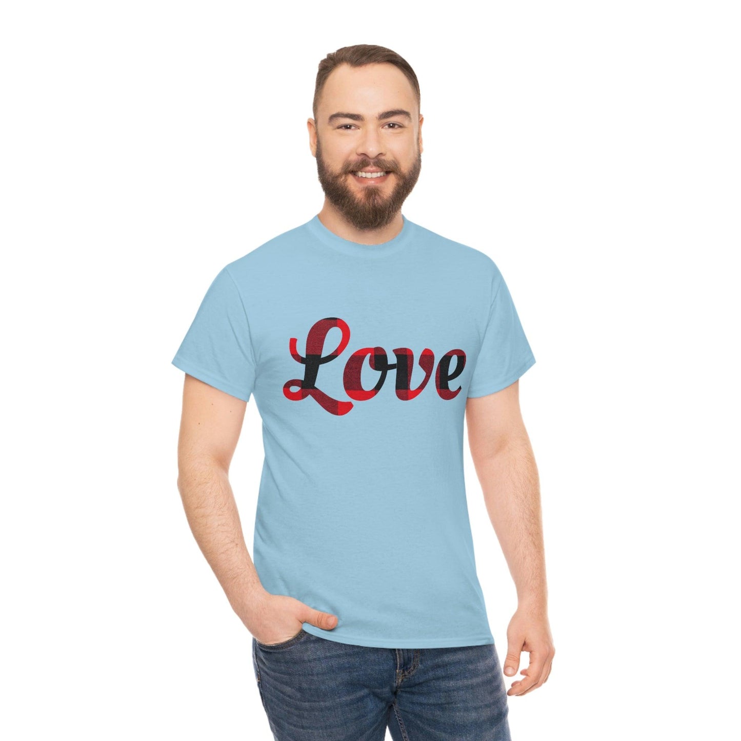 Plaid love T-Shirt