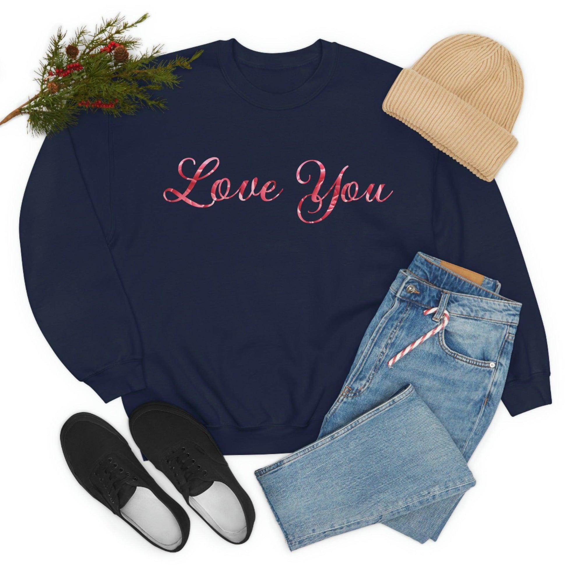 Love You Sweatshirt, love shirt, wedding gift, engagement gift, anniversary gift, couple shirt, matching shirt - Giftsmojo