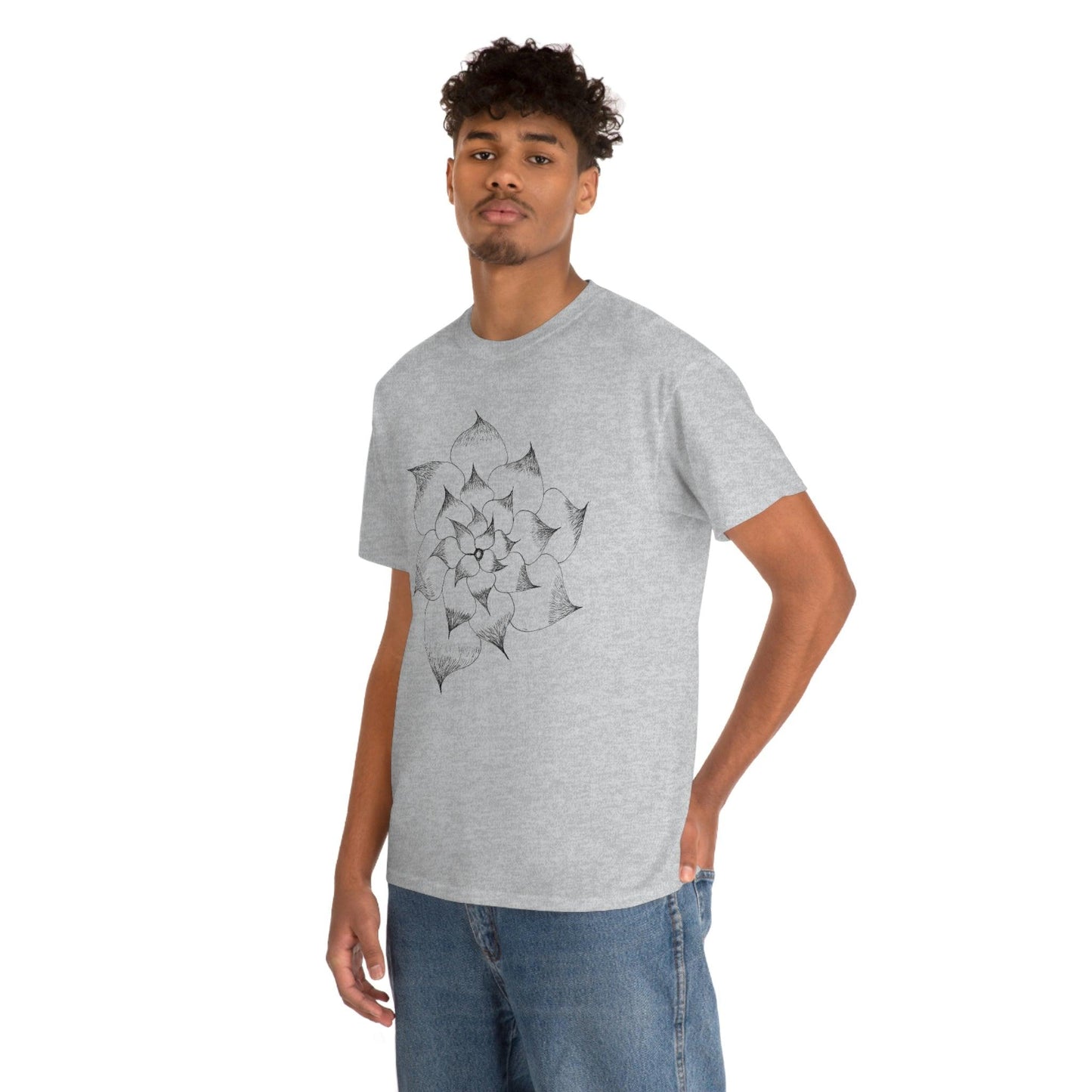Flower Tee, custom designed tee, flower t-shirt, floral graphic tee - Giftsmojo
