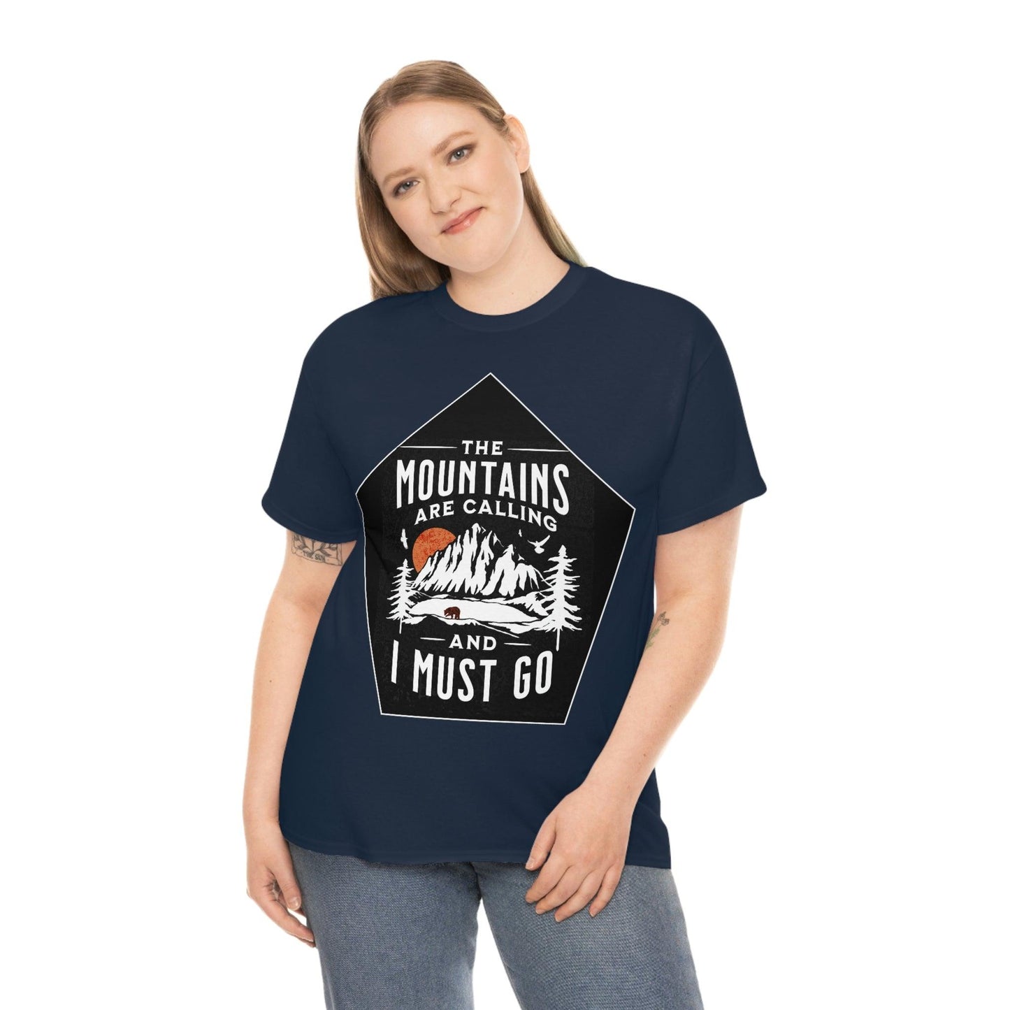 The Mountains are Calling and I Must Go Tee - Giftsmojo