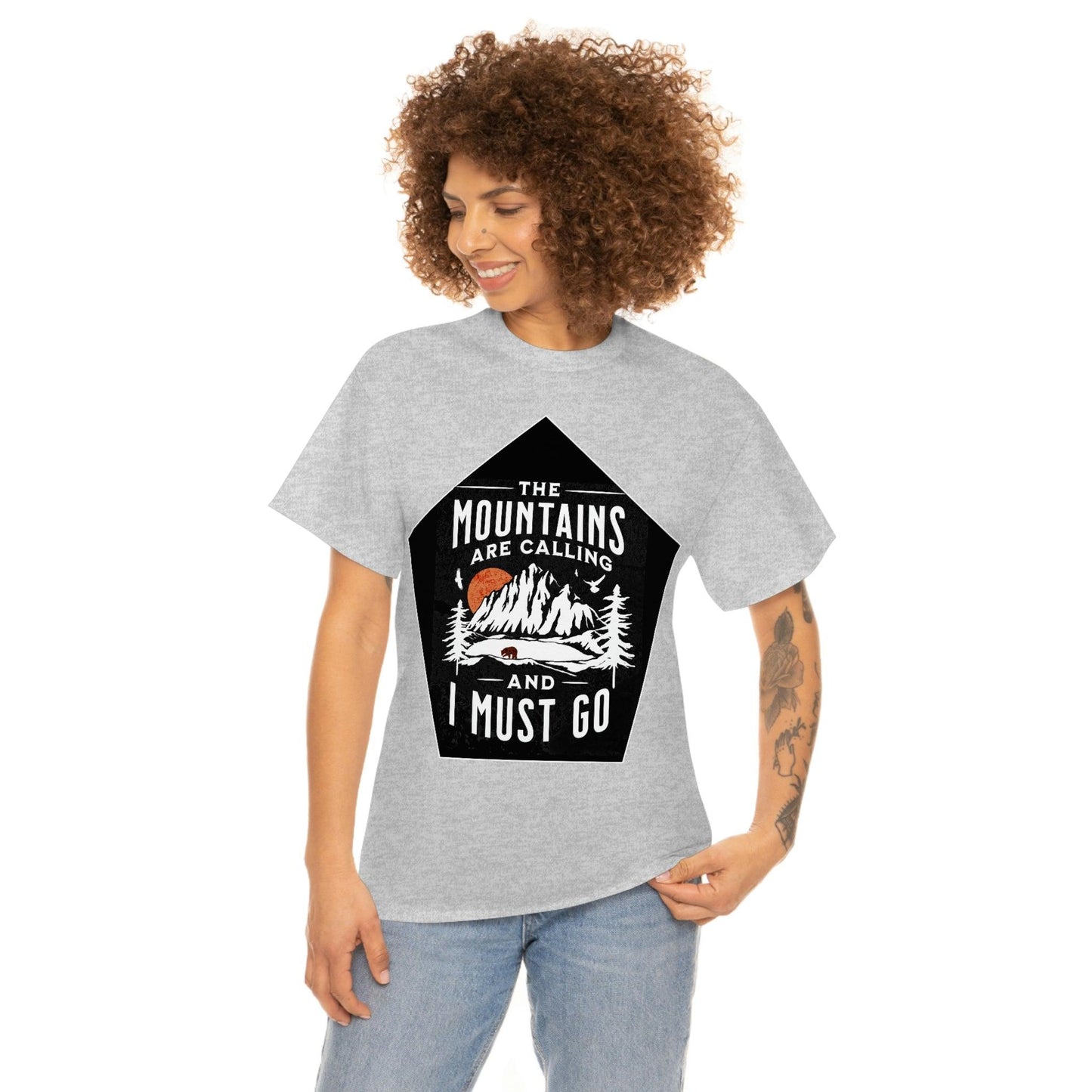The Mountains are Calling and I Must Go Tee - Giftsmojo