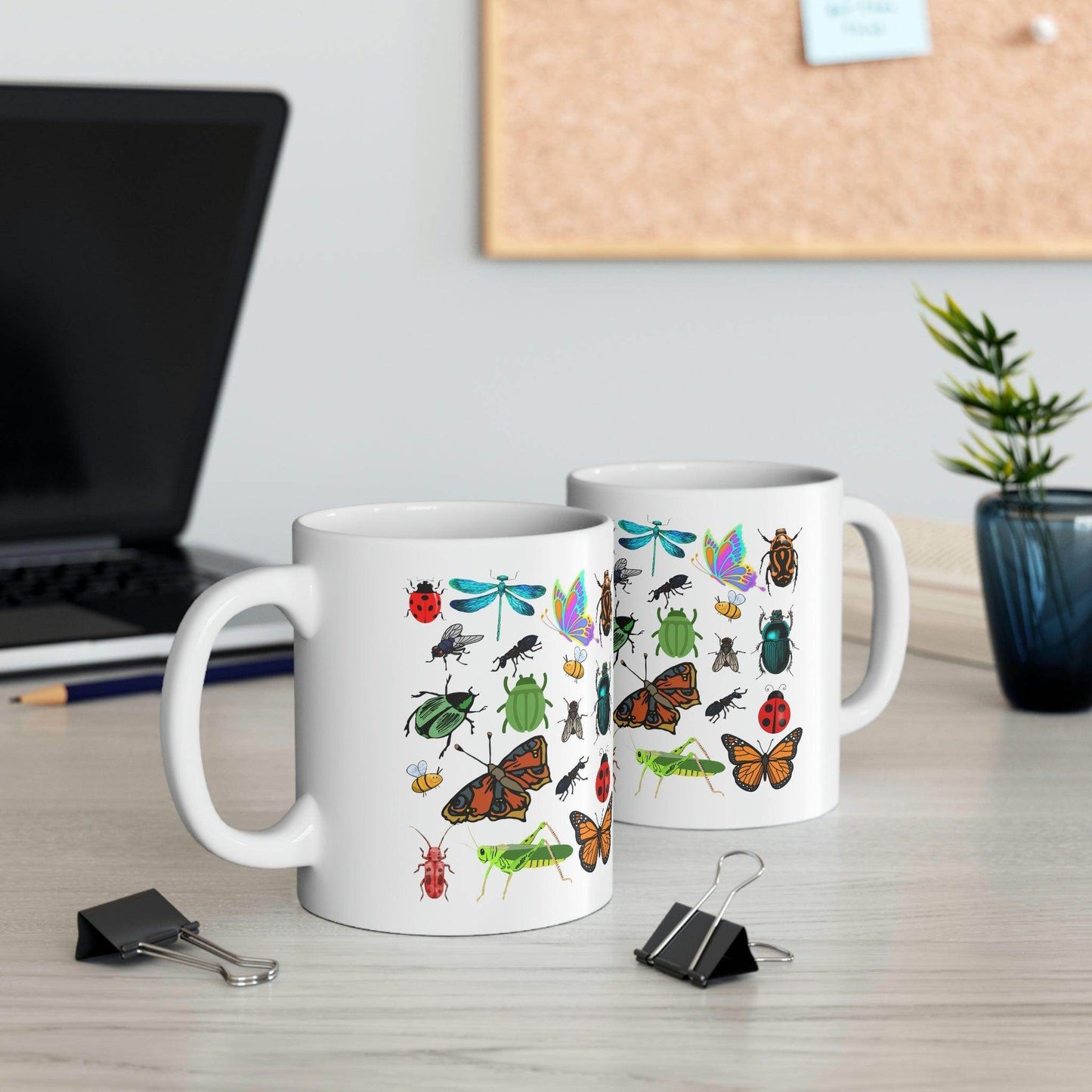 Bugs Mug, bug lover mug, gift for plant lovers, coffee mug for her, hot cocoa mug, gift for coffee lover - Giftsmojo