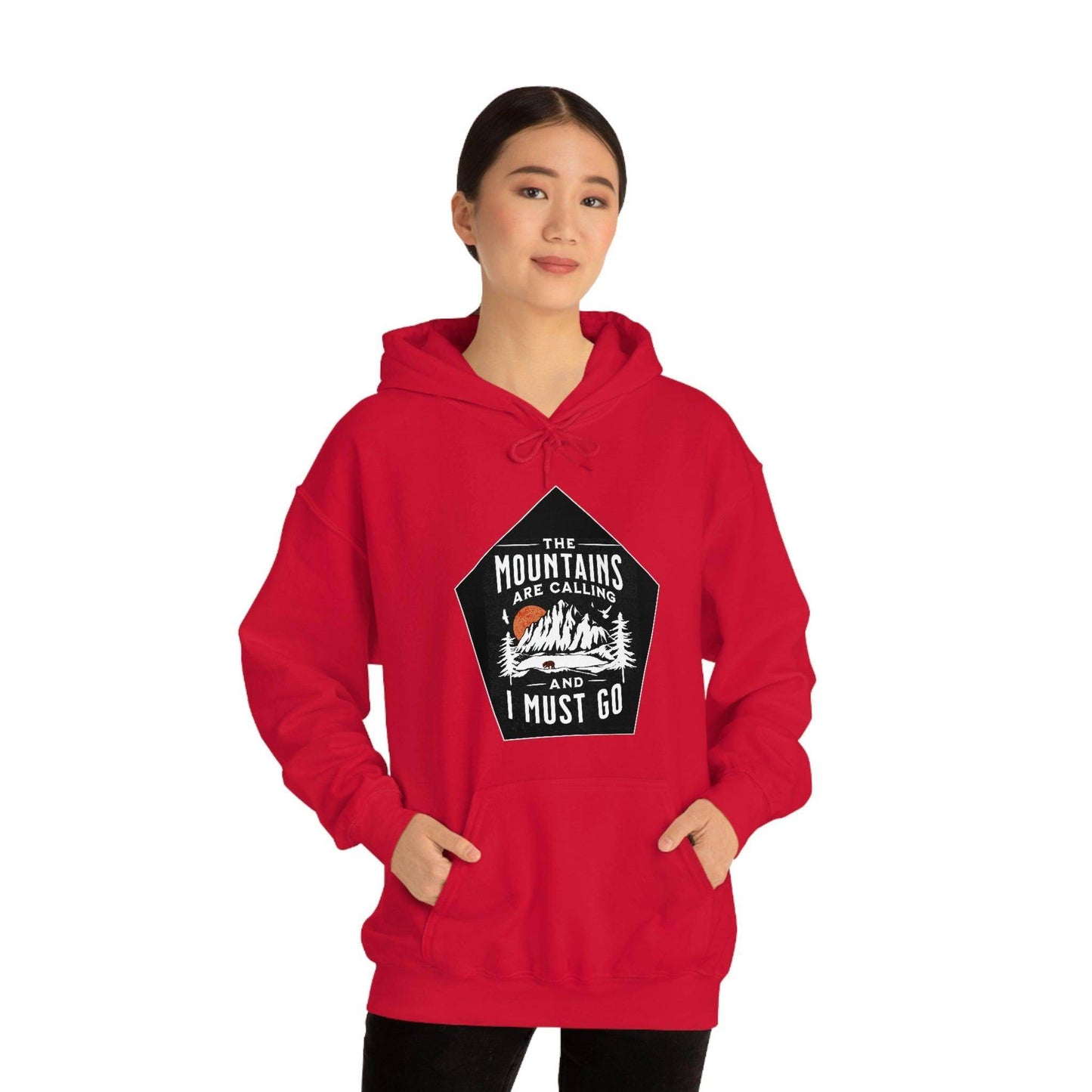The Mountains are Calling and I Must Go, Hooded Sweatshirt - Giftsmojo