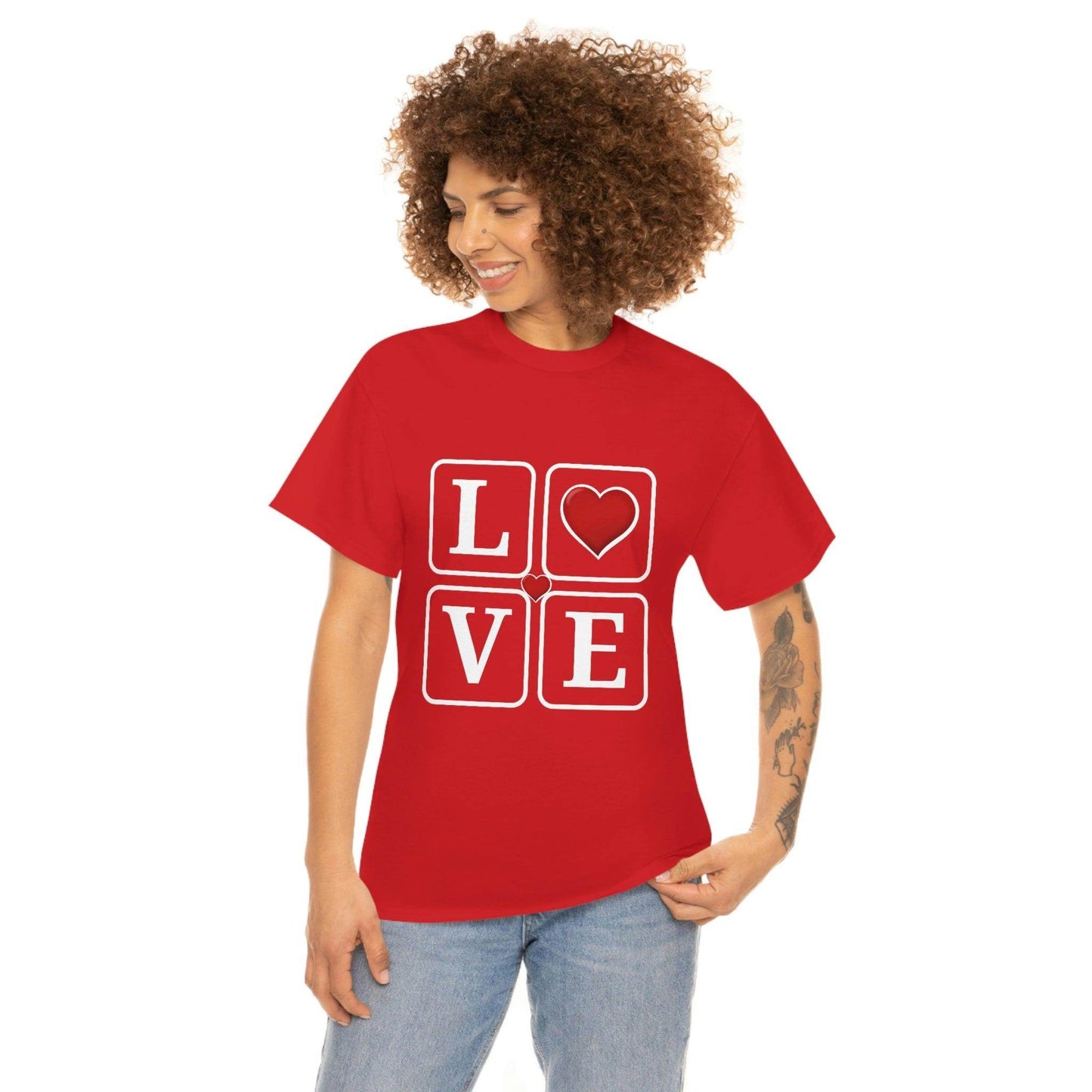 Love square Hearts Shirt, Great Gift for Valentine's day, birthday, engagement, anniversary and many more - Giftsmojo