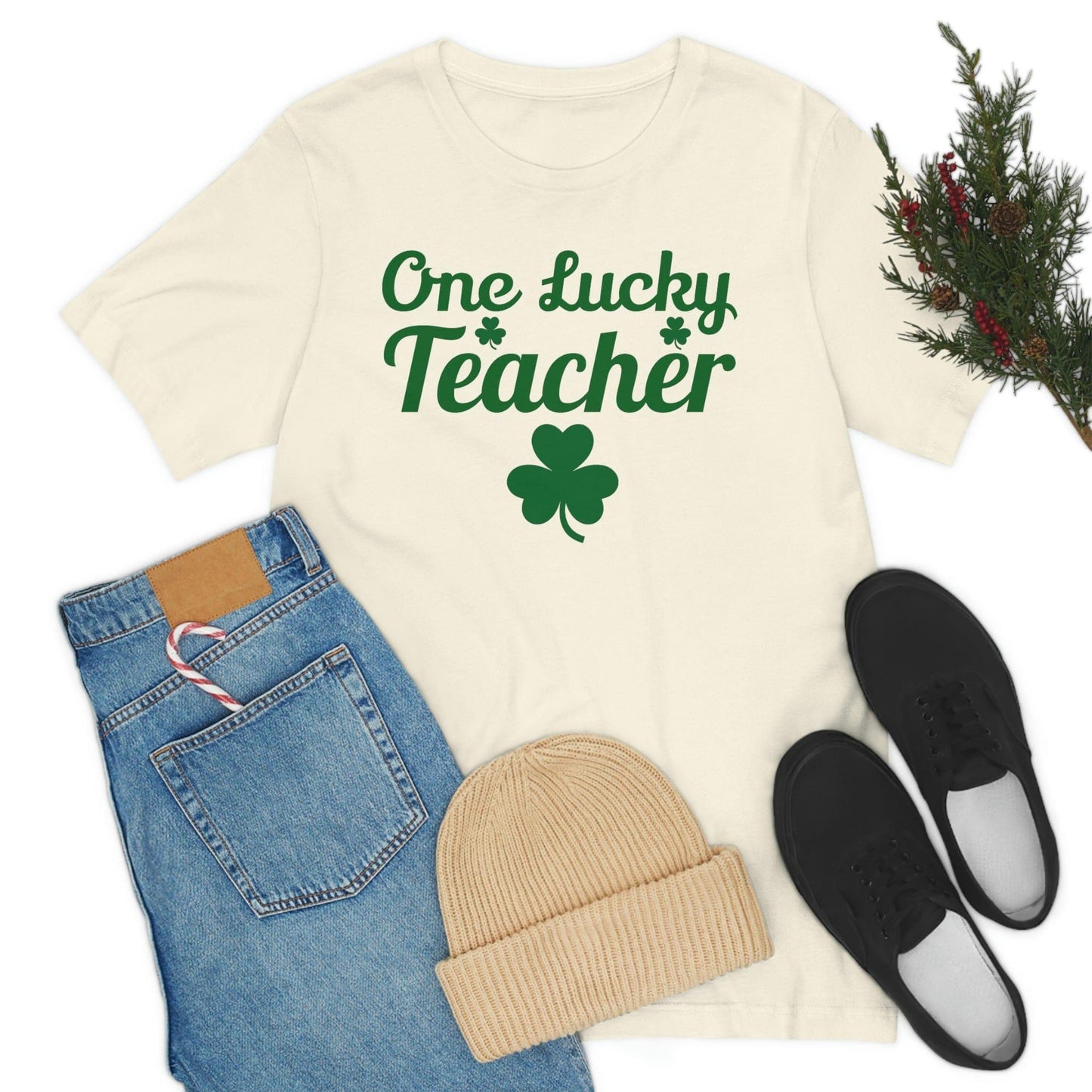 One Lucky Teacher Shirt feeling Lucky St Patrick's Day shirt - Funny St Paddy's day Funny Shirt