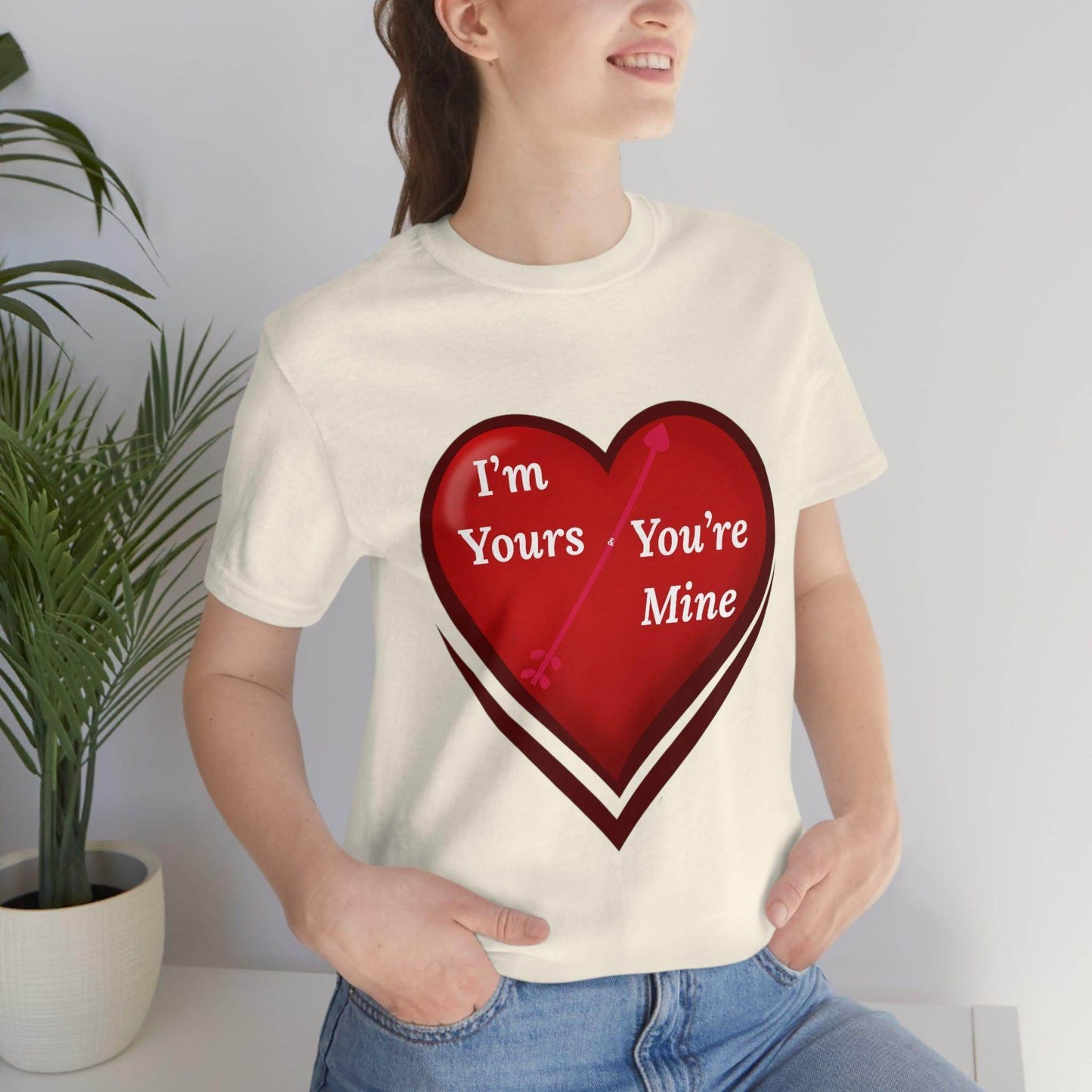 I'm Yours and You're Mine Heart Tee - Giftsmojo