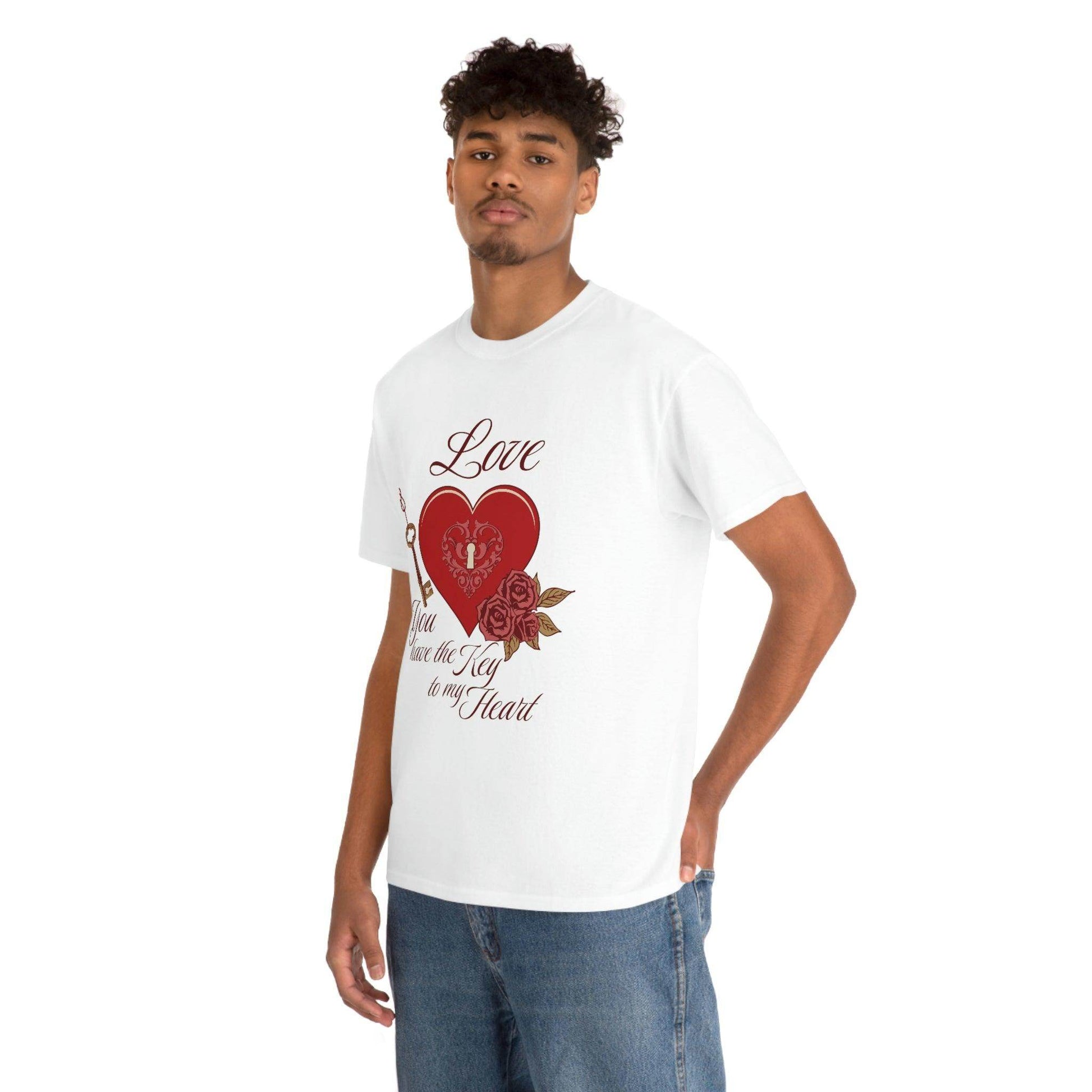 Love you have the keys to my heart Tee - Giftsmojo