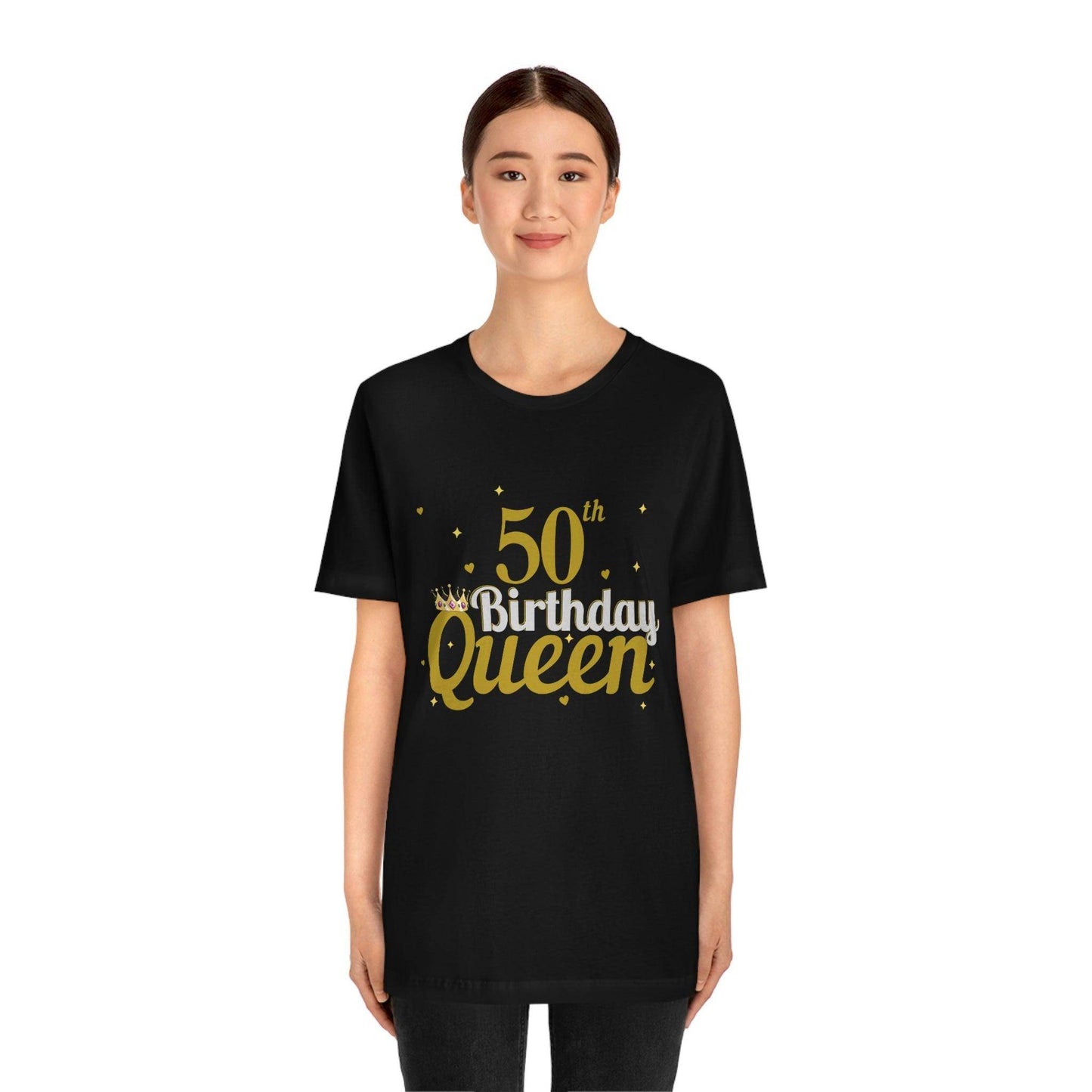 50th birthday queen shirt, birthday shirt, gift for her - Giftsmojo