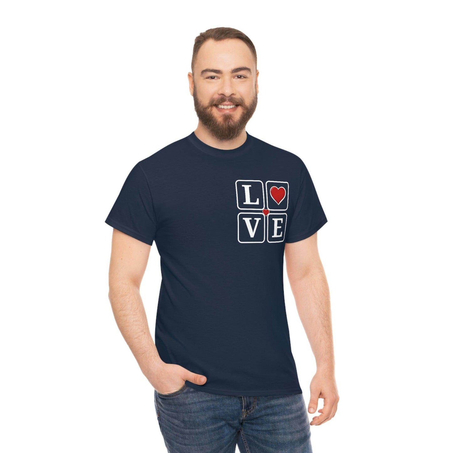 Love square Hearts T-shirt - Giftsmojo