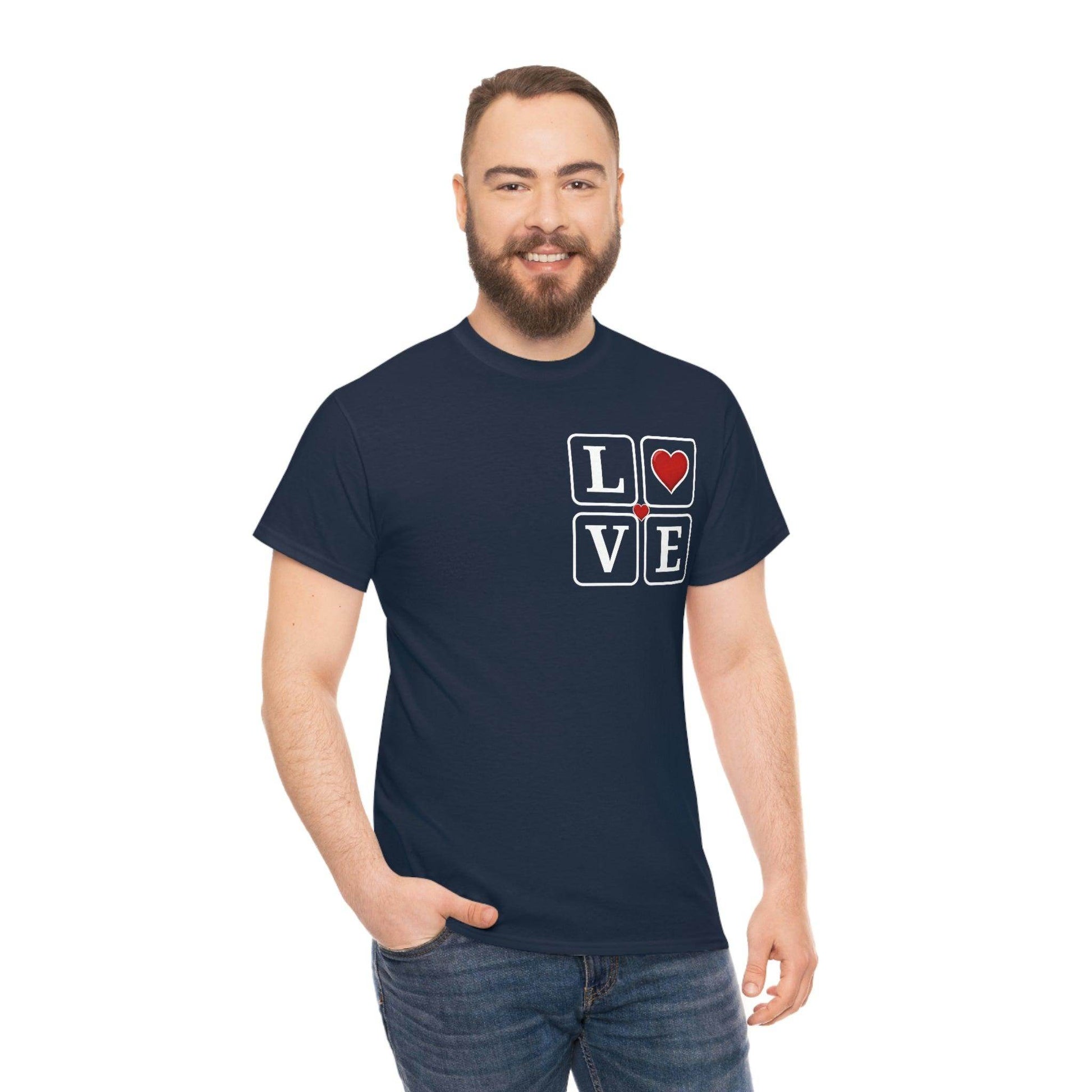 Love square Hearts T-shirt - Giftsmojo