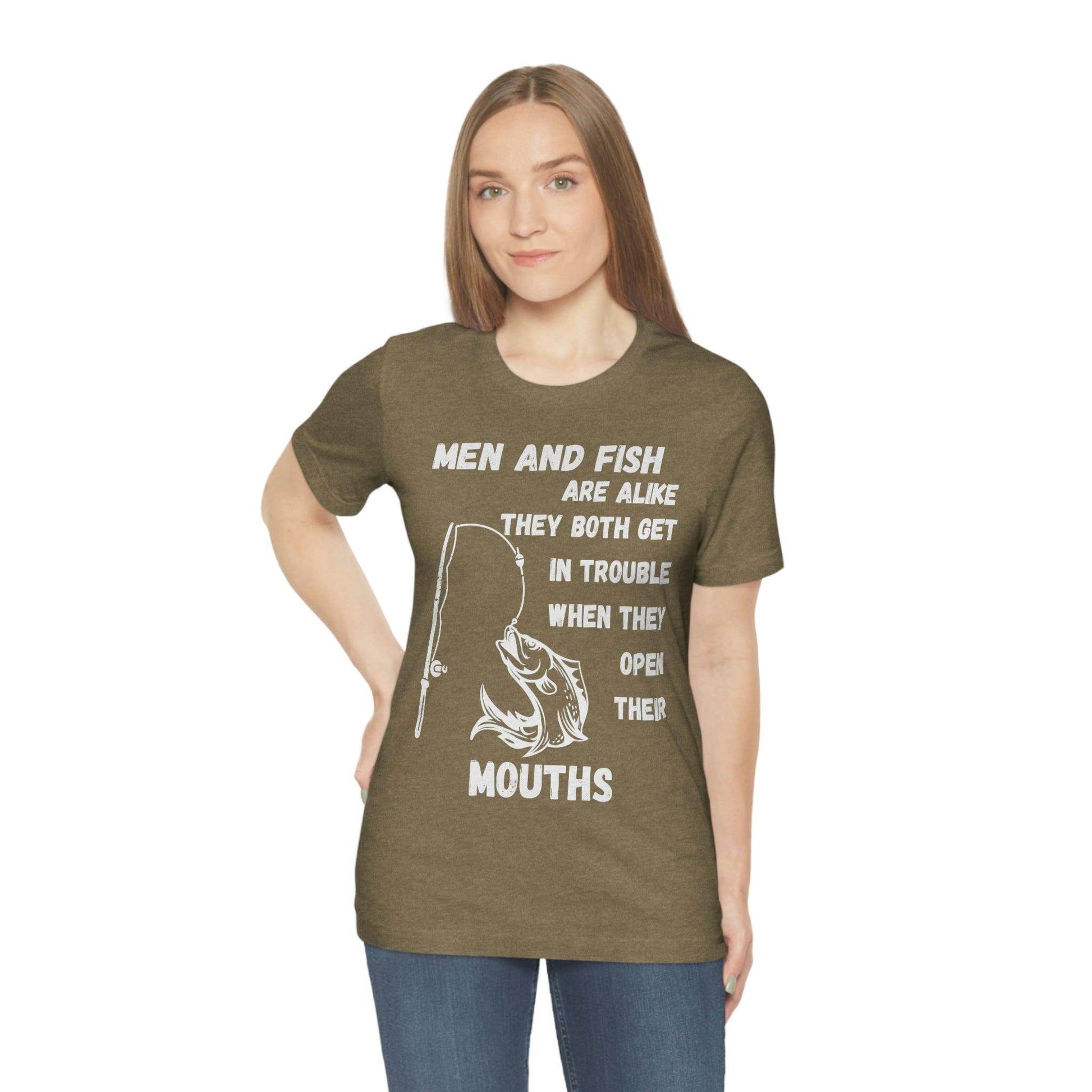 Men and Fish are Alike - Funny fishing shirt - Giftsmojo