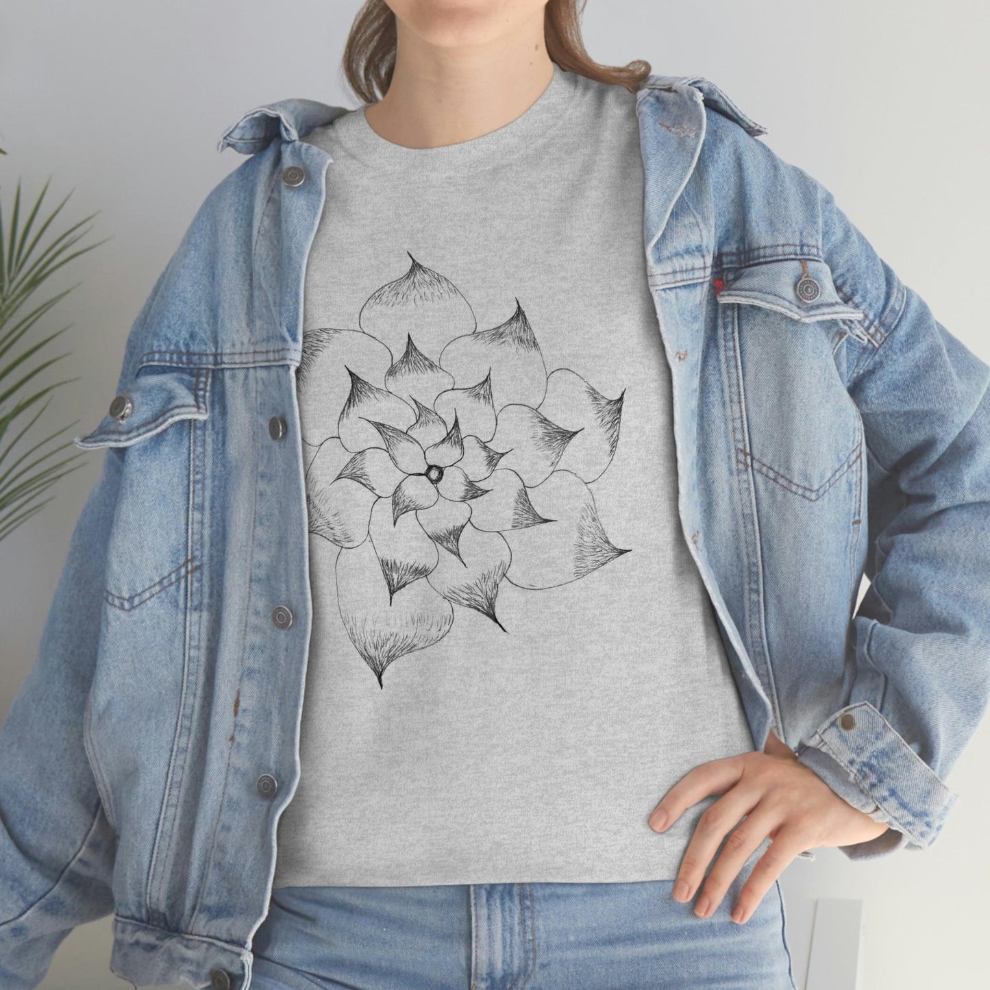 Flower Tee, custom designed tee, flower t-shirt, floral graphic tee - Giftsmojo