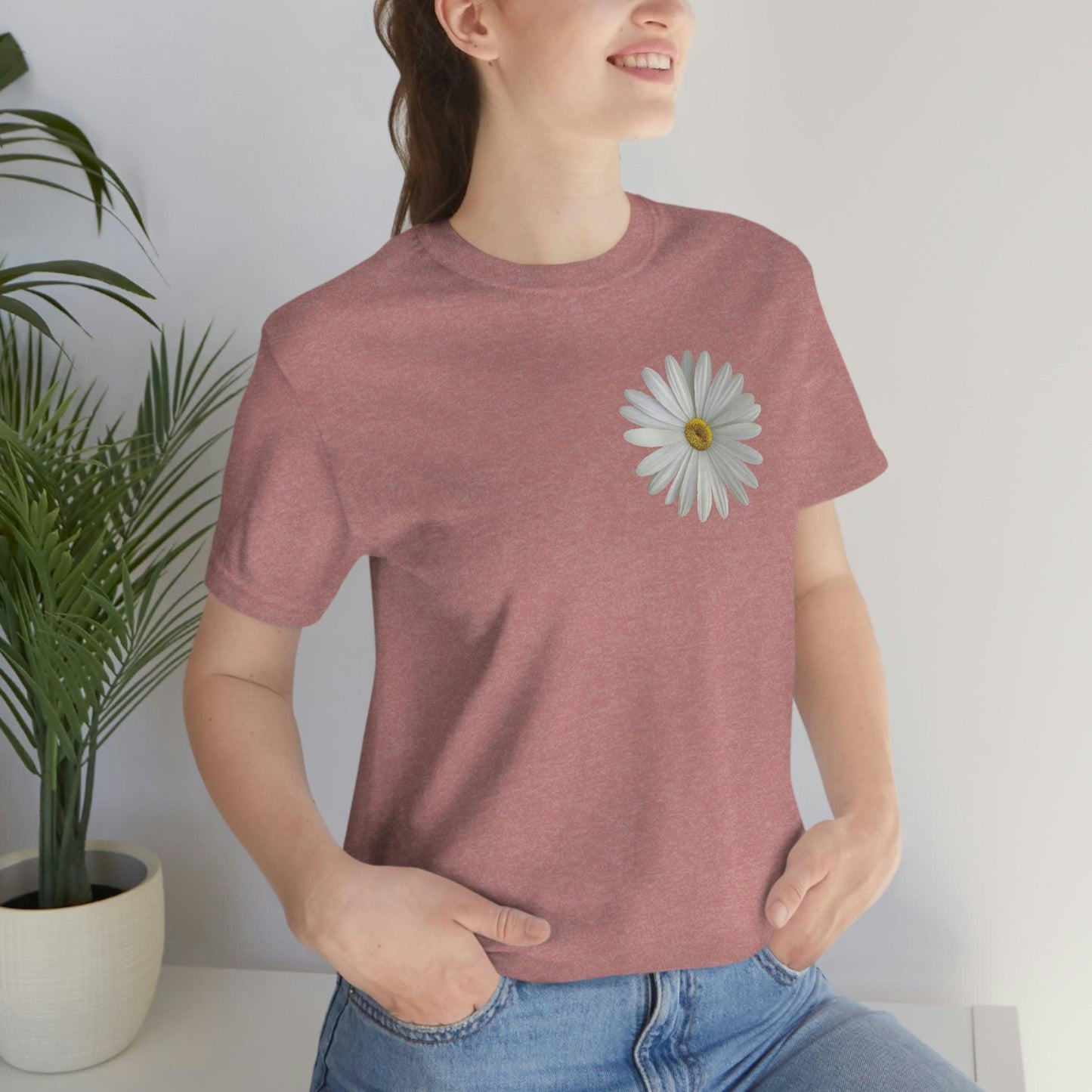 Daisy Shirt Floral Shirt Gift, Boho Shirt, Birth Month Flower, Gift For Mom, Daisy Women Shirt Flower Tee Summer Shirt, - Giftsmojo