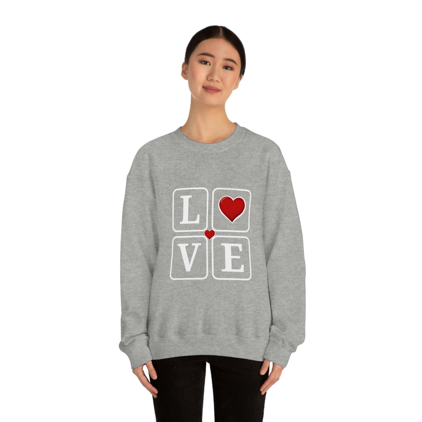 Love square Hearts Sweatshirt
