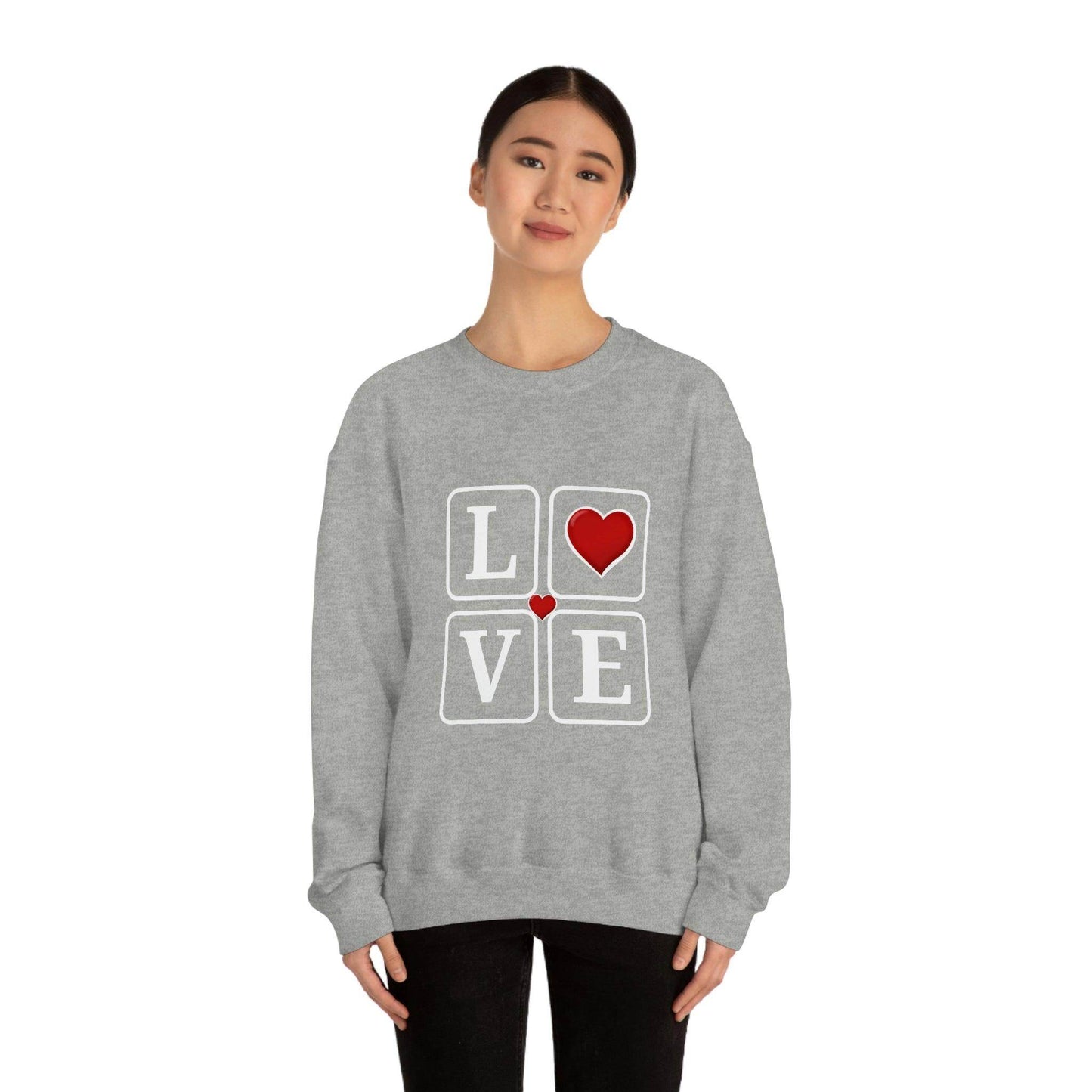 Love square Hearts Sweatshirt - Giftsmojo