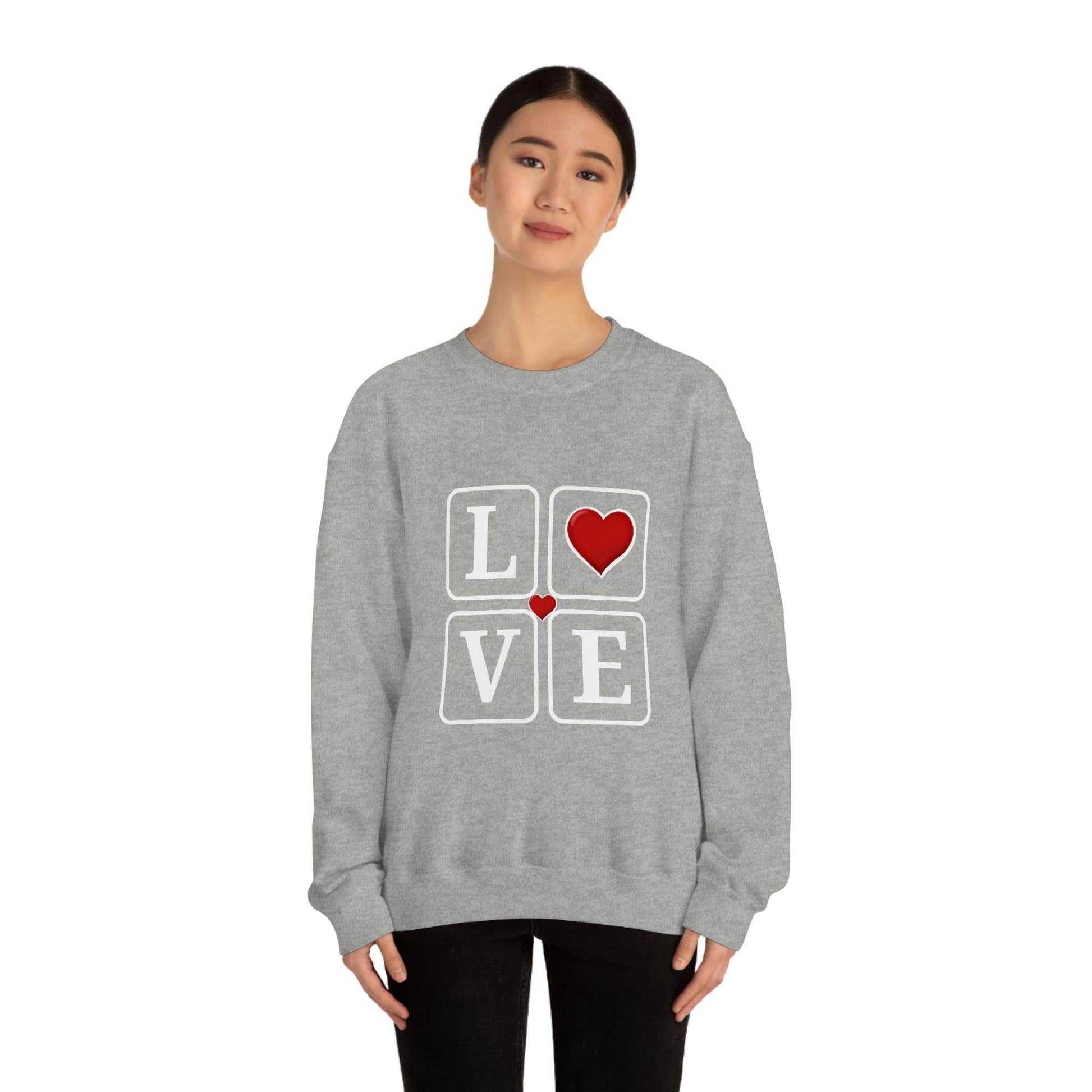 Love square Hearts Sweatshirt - Giftsmojo