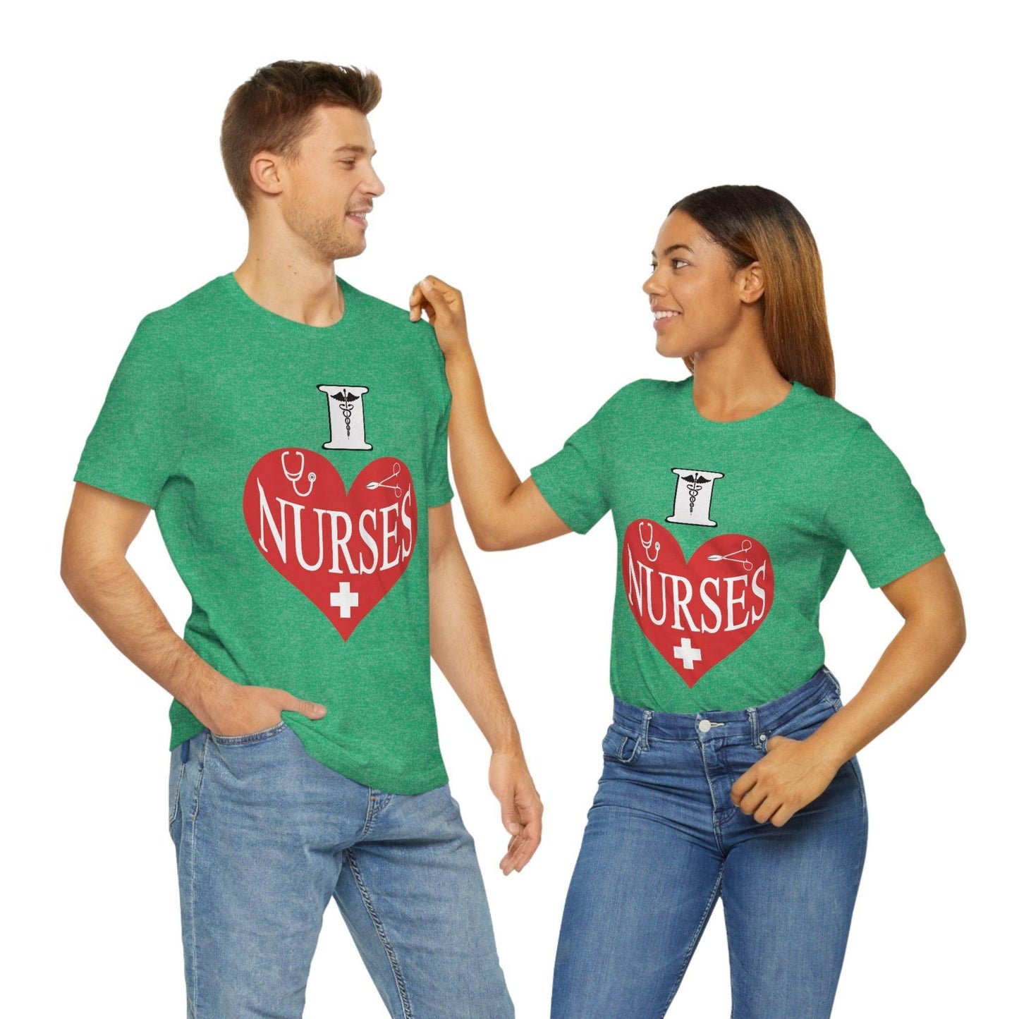 I love Nurses Tee - Giftsmojo