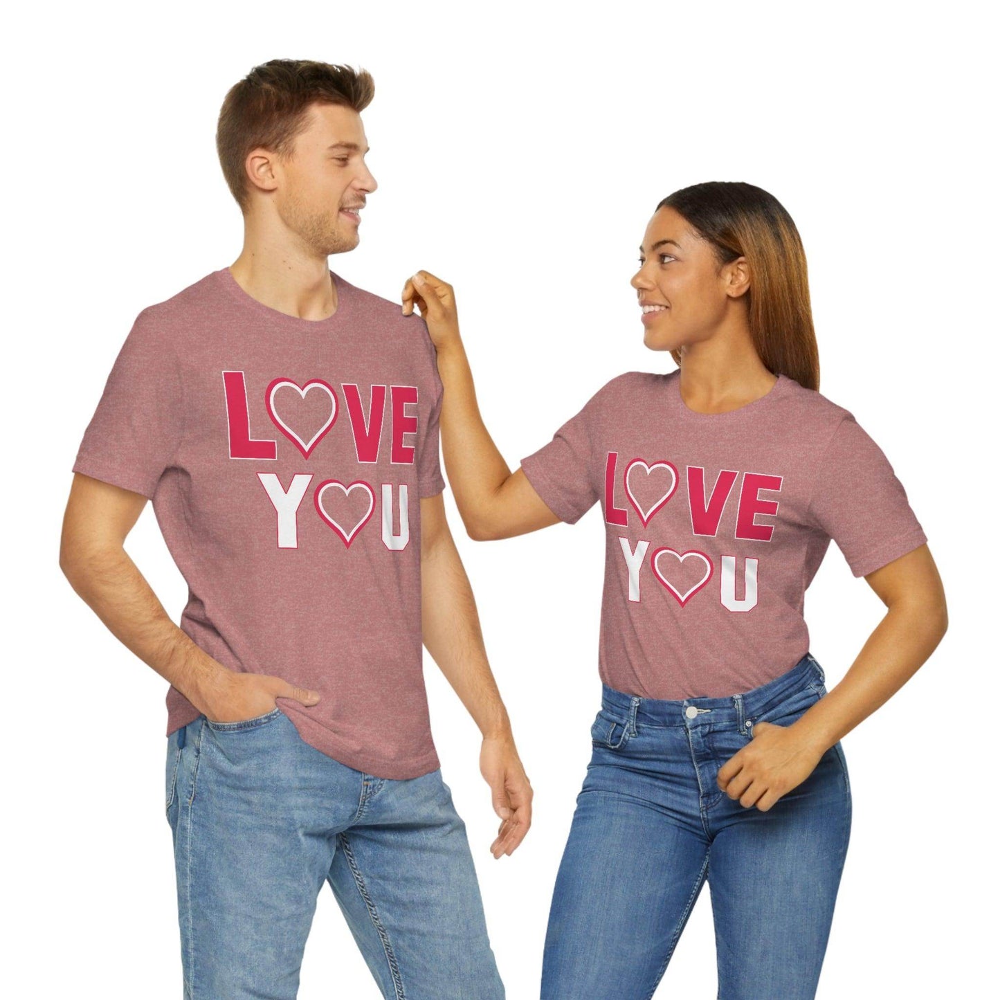 love you heart Tee - Giftsmojo